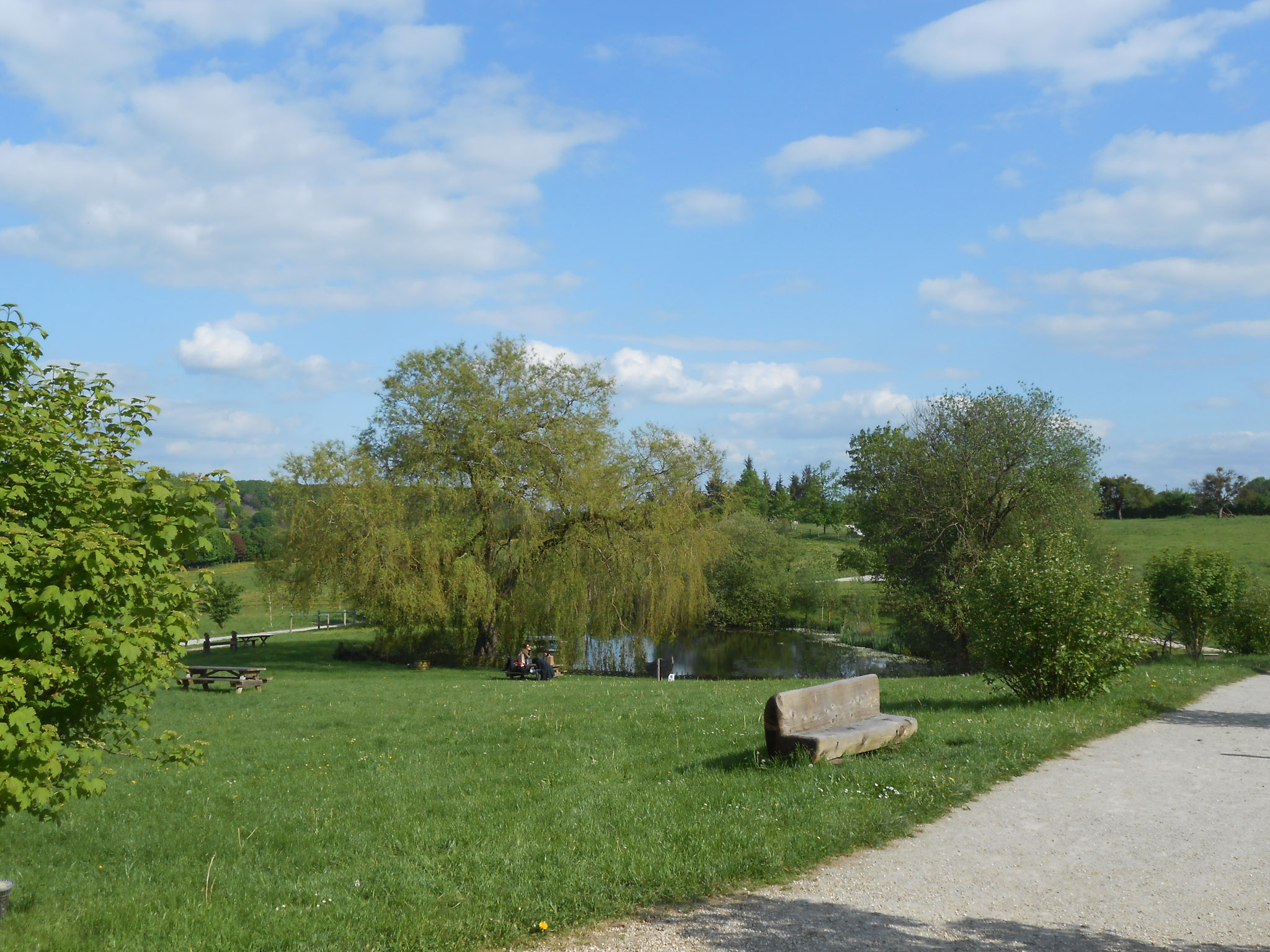 Le Manoir de Courboyer et sa verdure