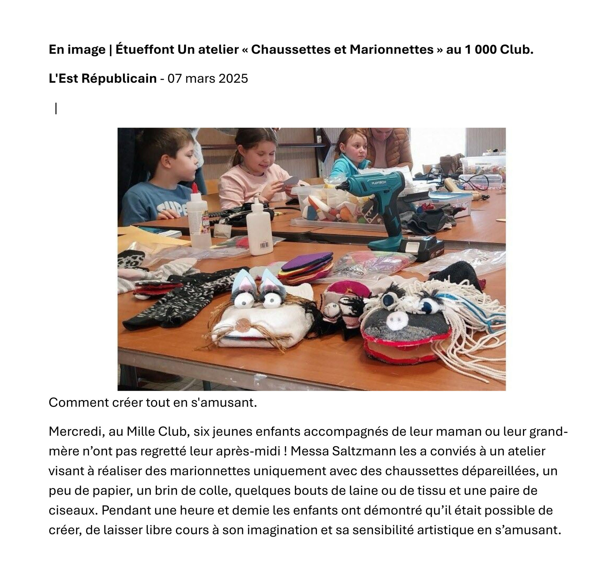 ARTICLE MARCHE DU TERROIR ETUEFFONT
