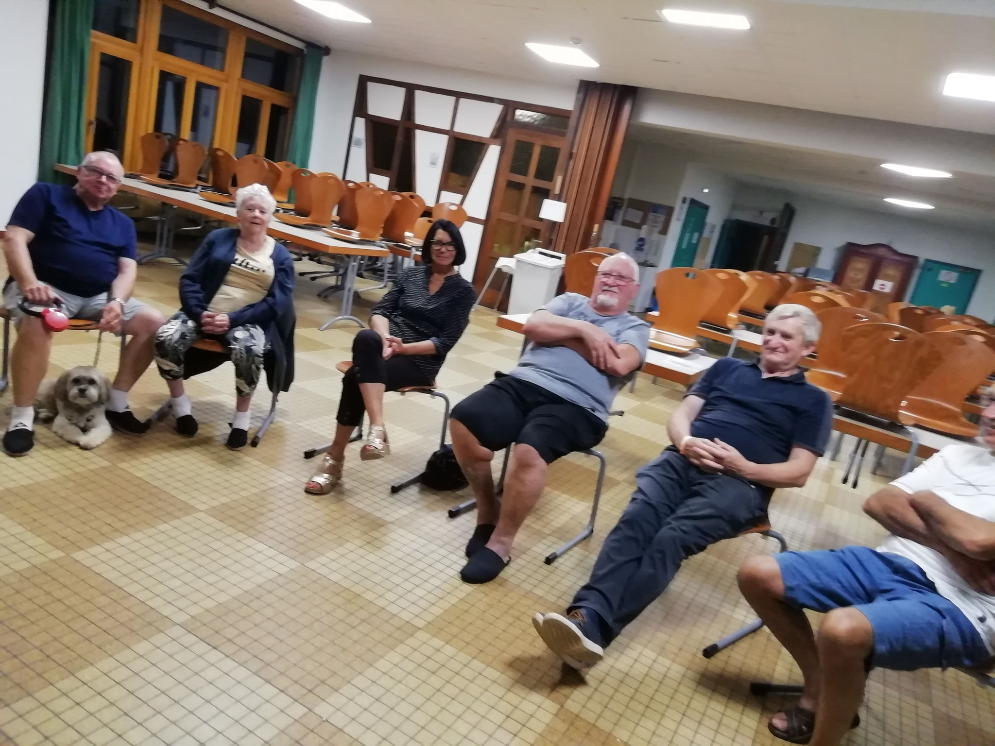 Petit groupe de seniors venant du Maine et de Moselle  au Torrent Storckensohn