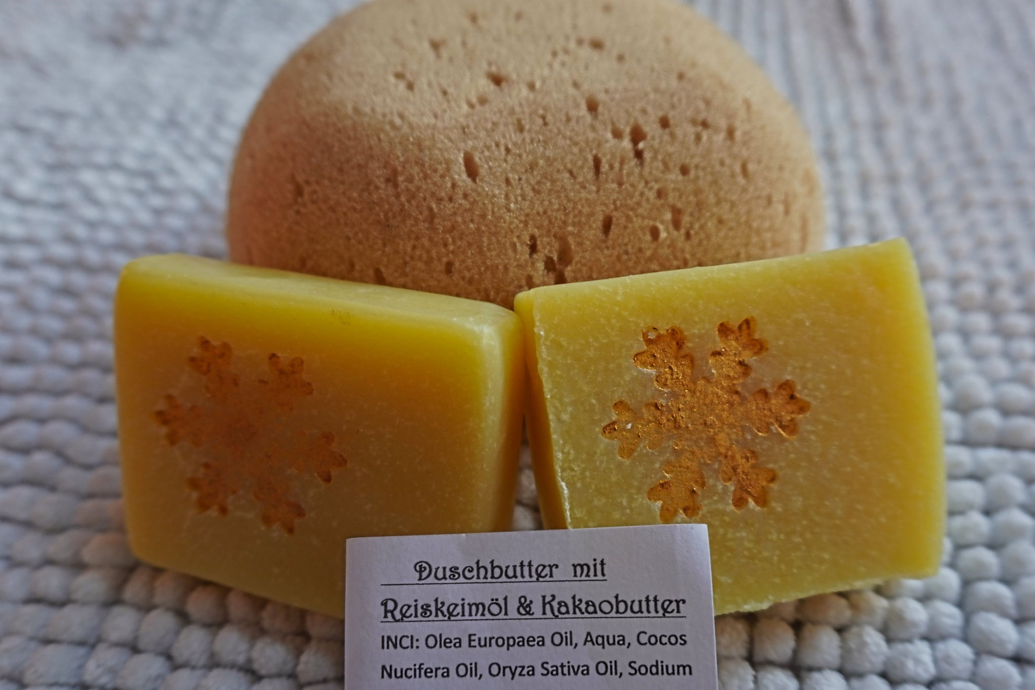 Duschbutter mit Reiskeimöl und Kakaobutter