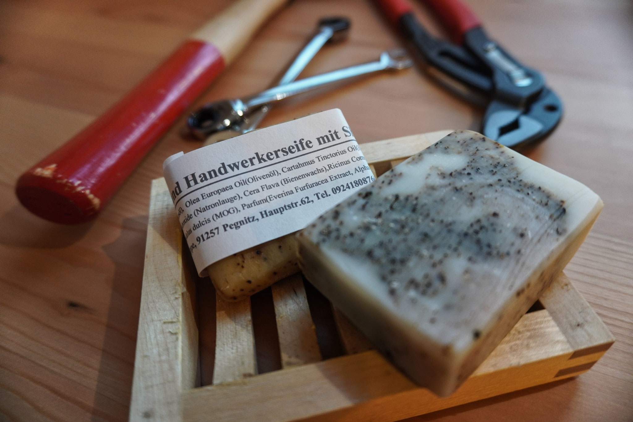 Handwerkerseife mit Sheabutter