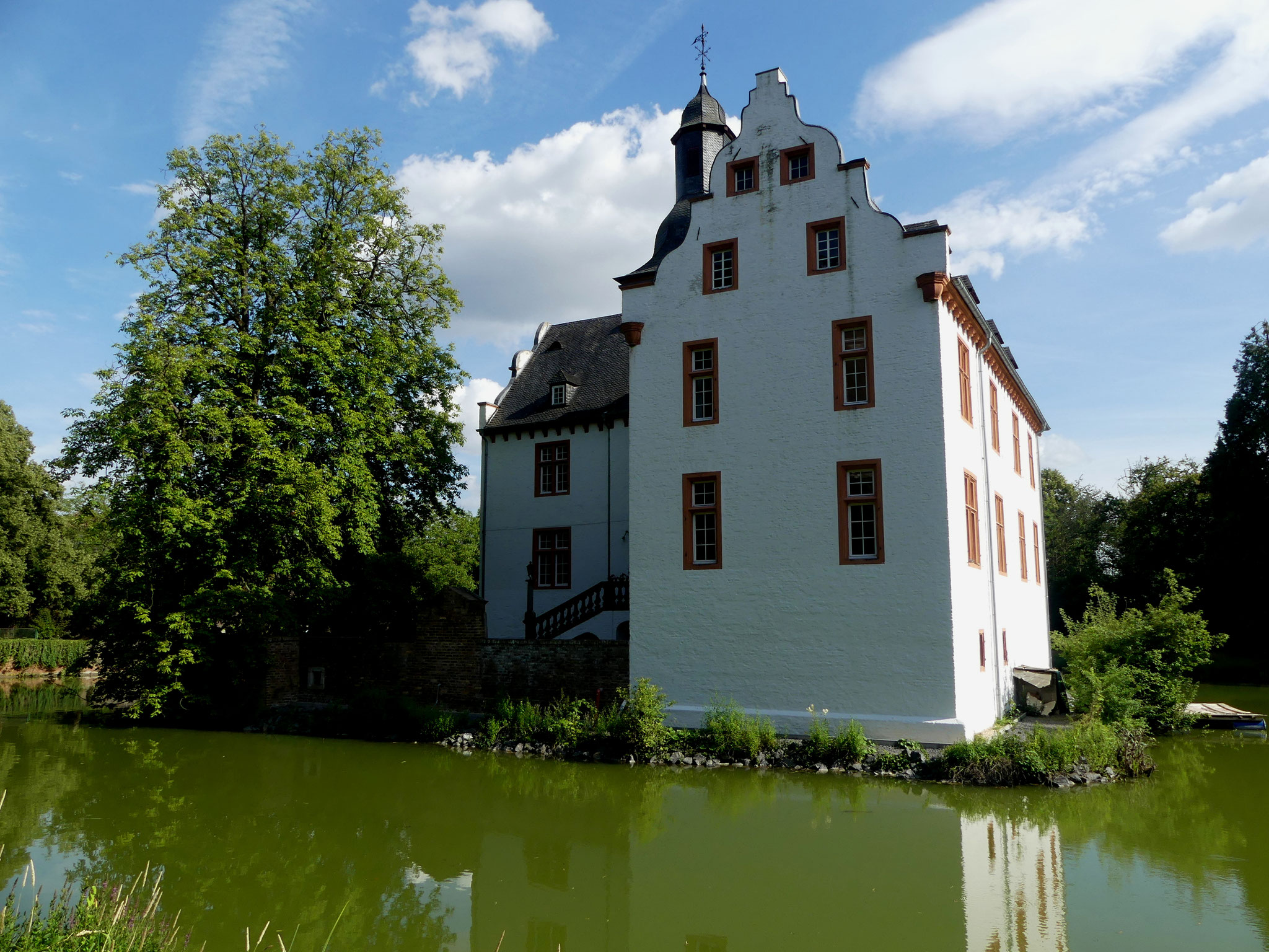 Blick auf die Wasserburg Metternich