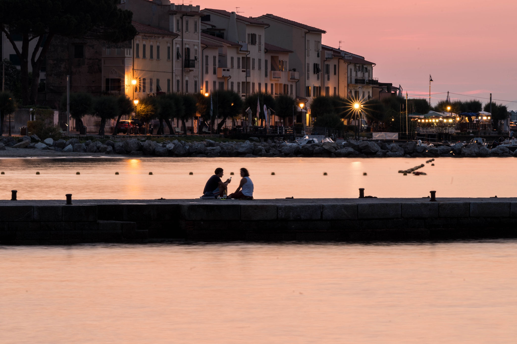 Abendstimmung im Hafen von Marciana Marina