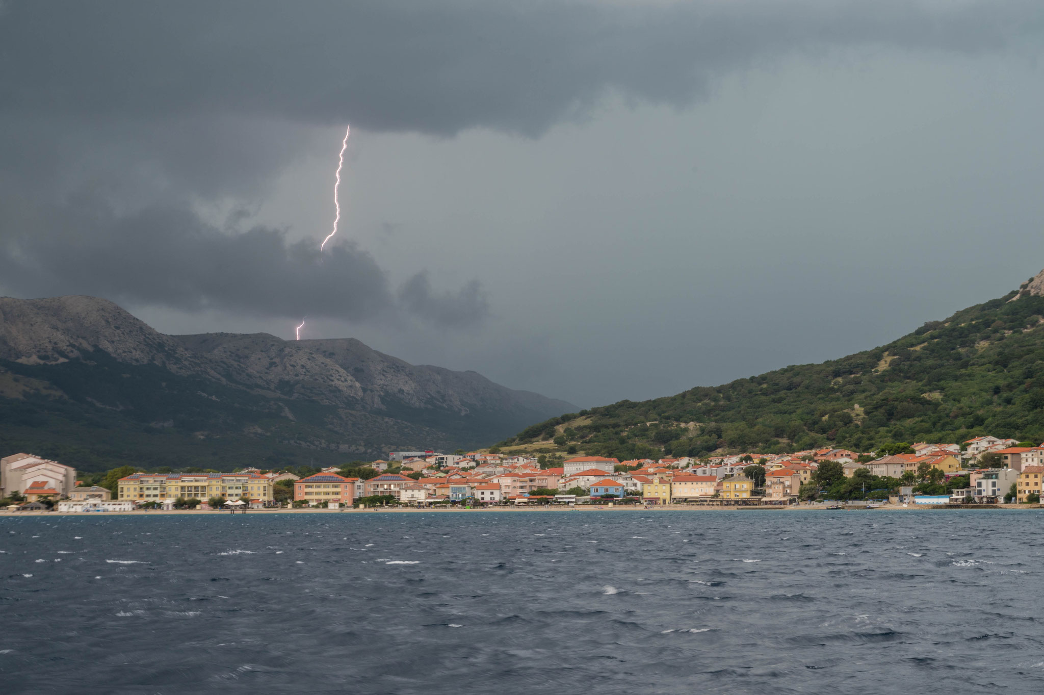 Gewitter über Baška