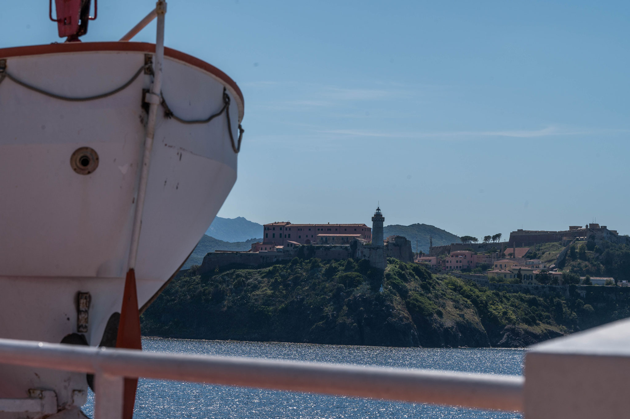 Portoferraio in Sichtweite