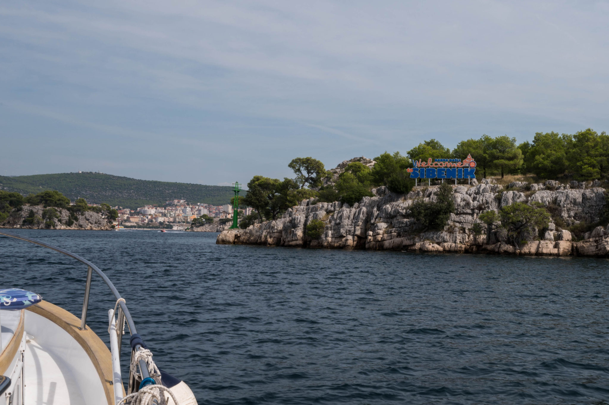 im Kanal Richtung Šibenik