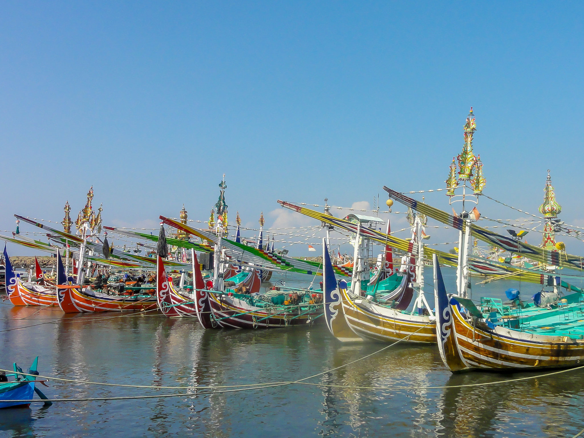 Culture in West Bali, fishing boats