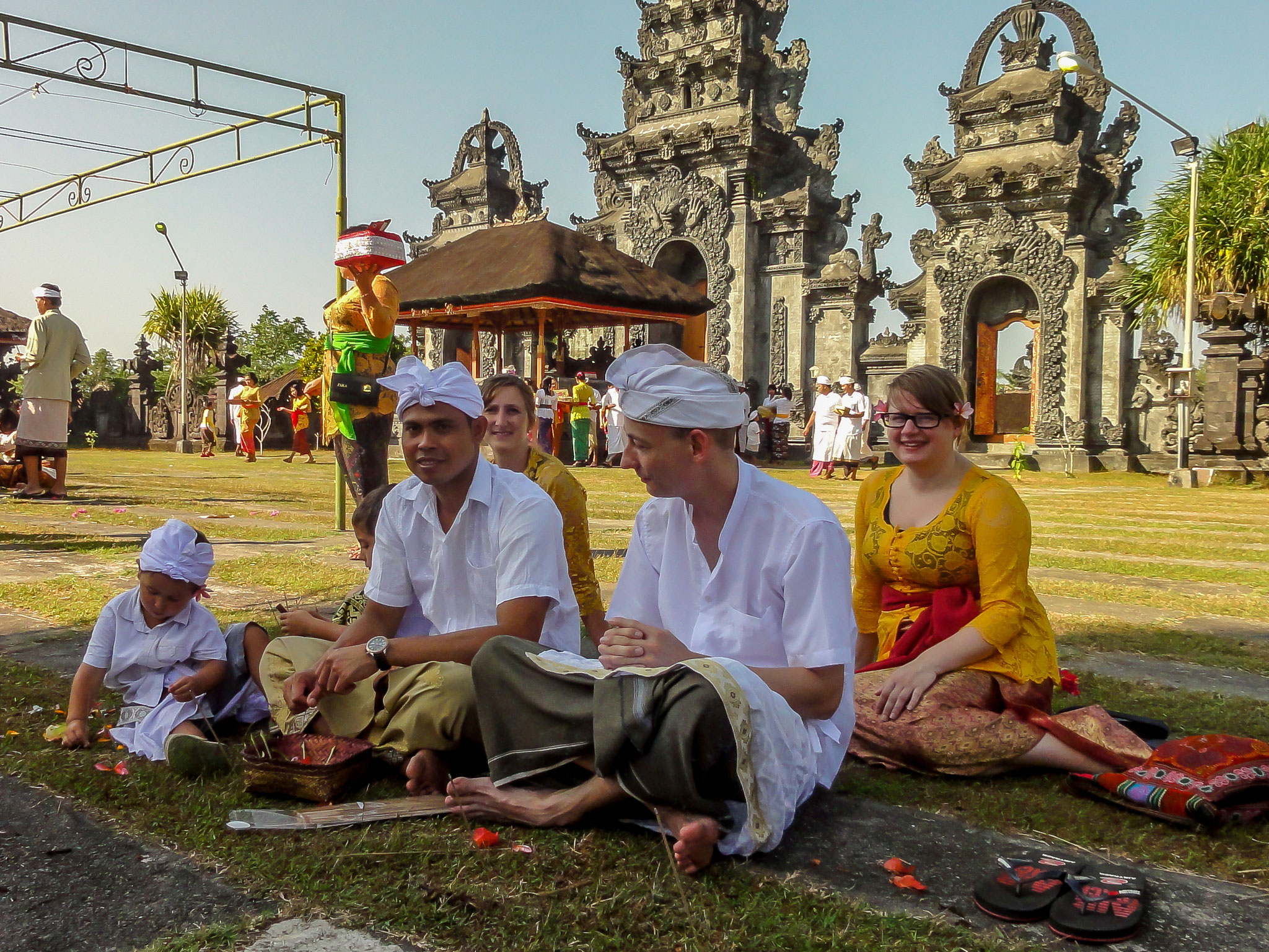 Culture in West Bali, traditonal hindu ceremony