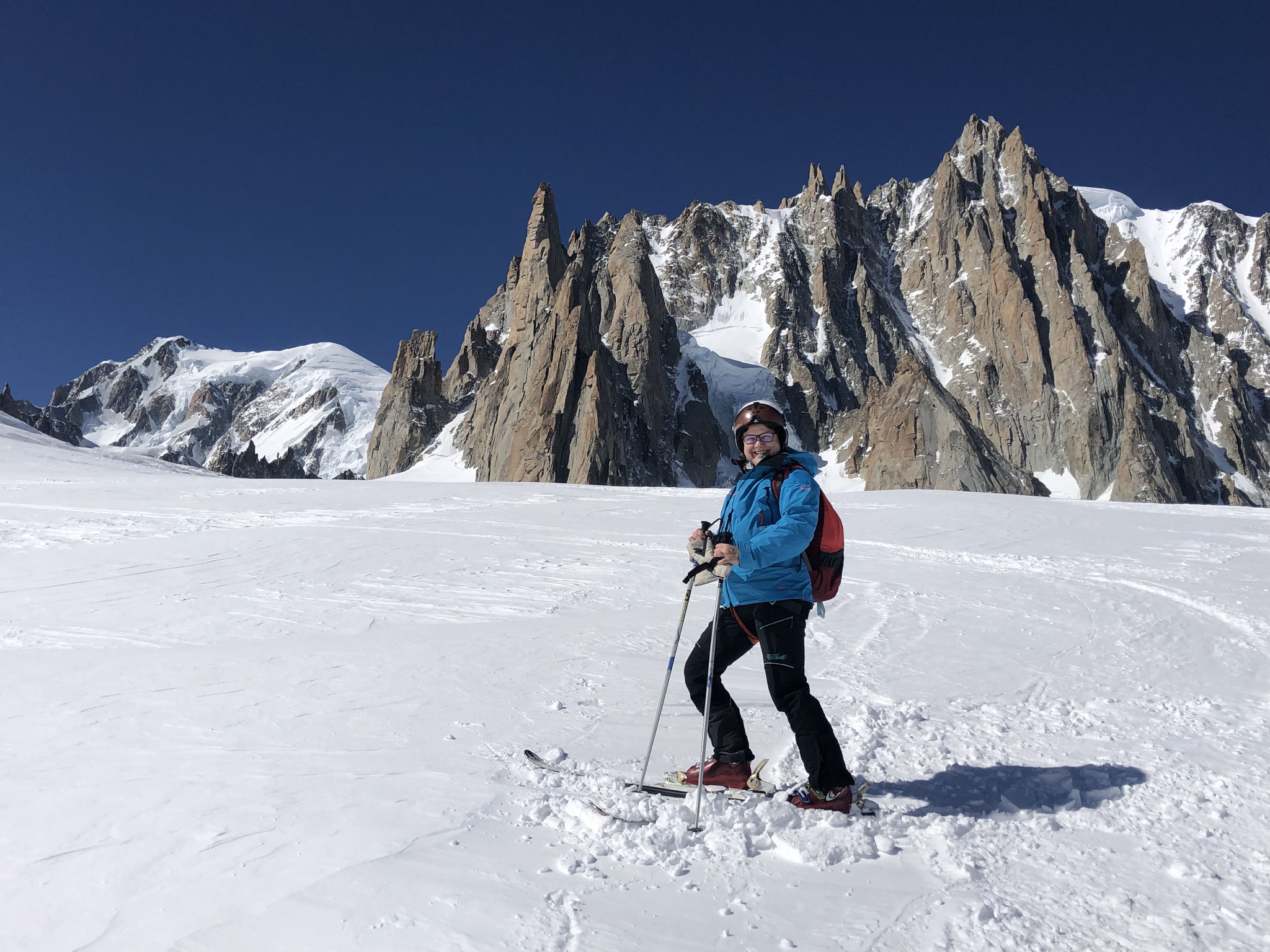 Sur le Glacier du Géant