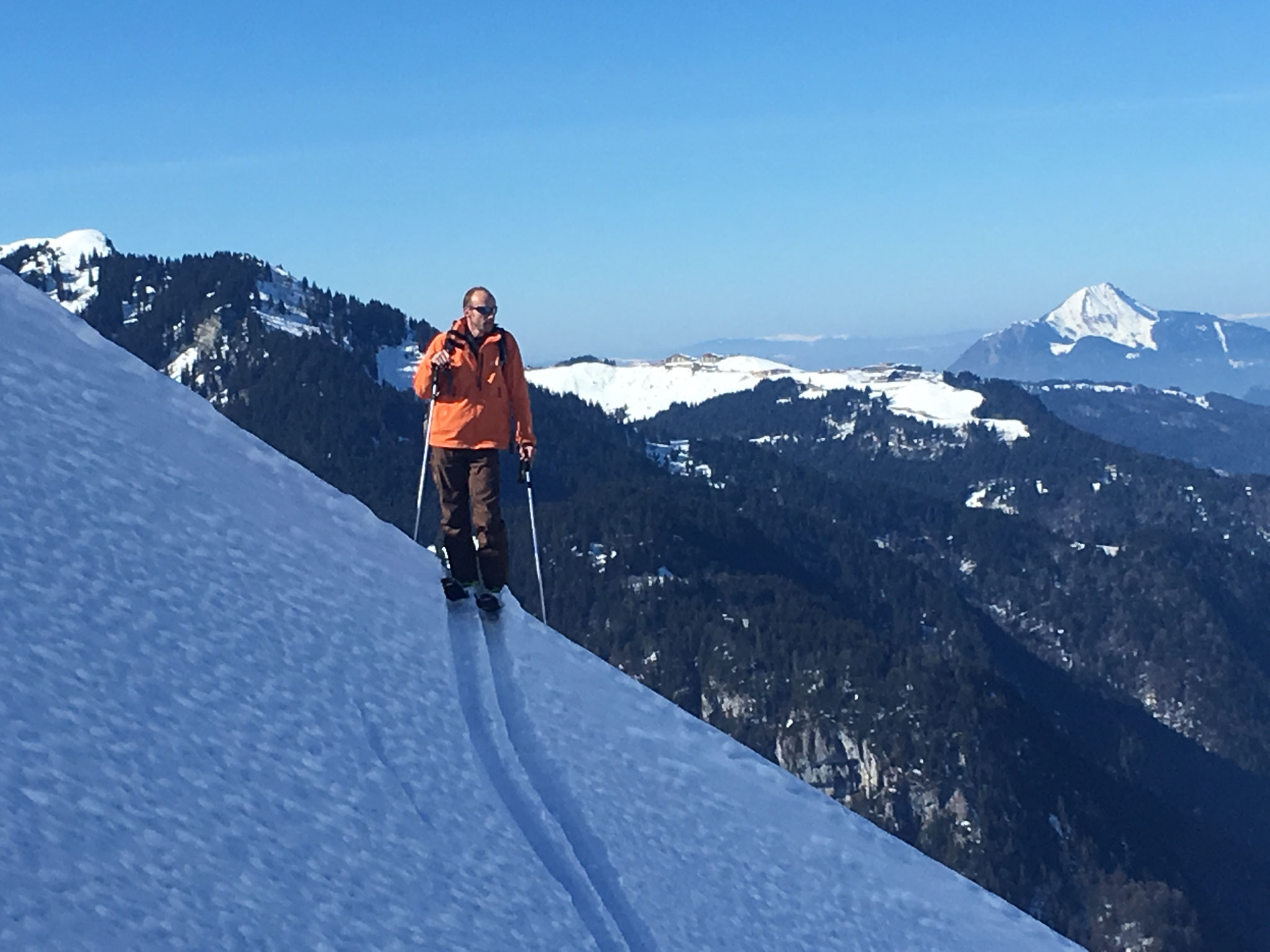 Simon sur l'arête du Triangle