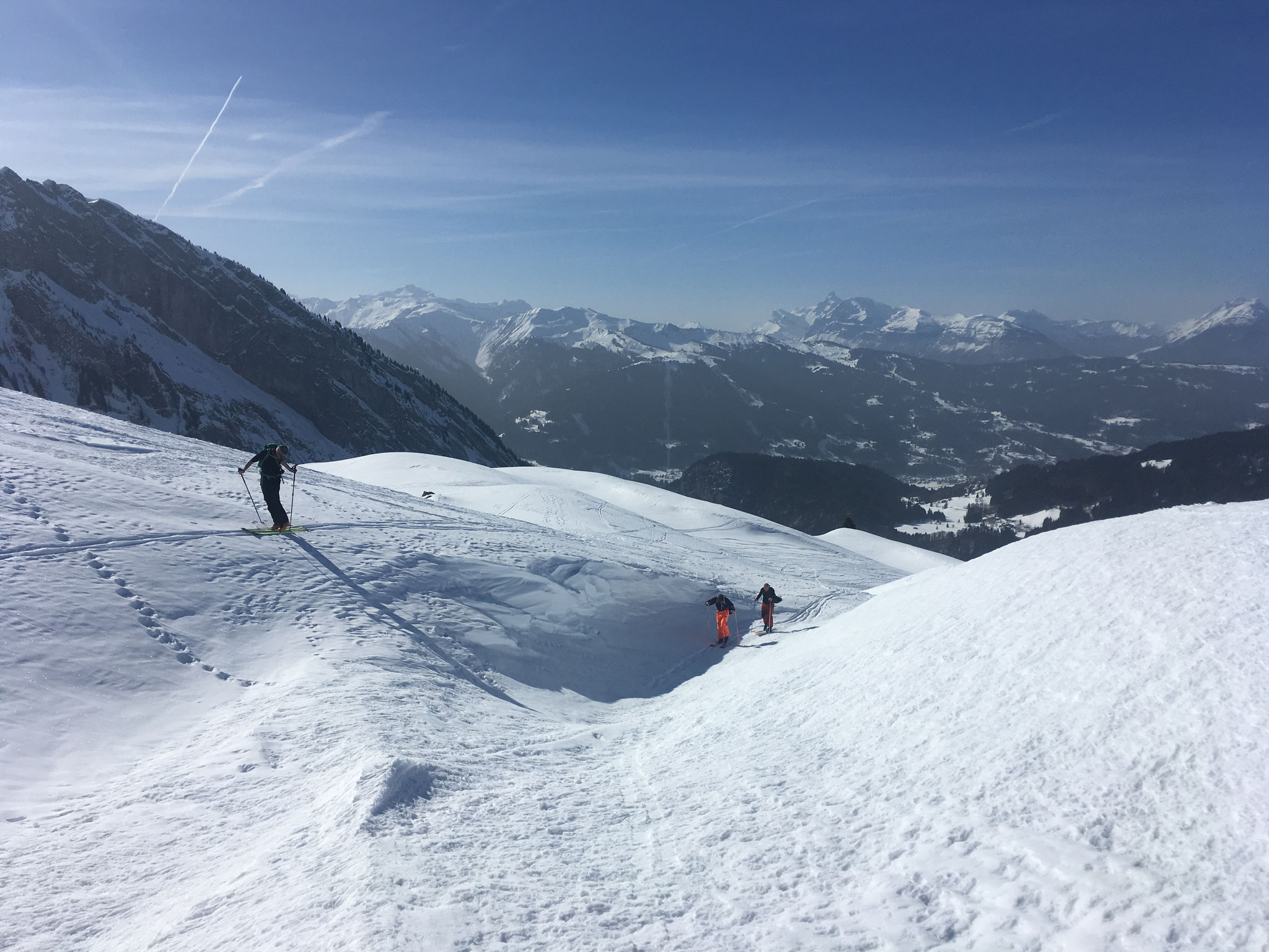 Vue sur le Grand Massif et La Pte Perçée