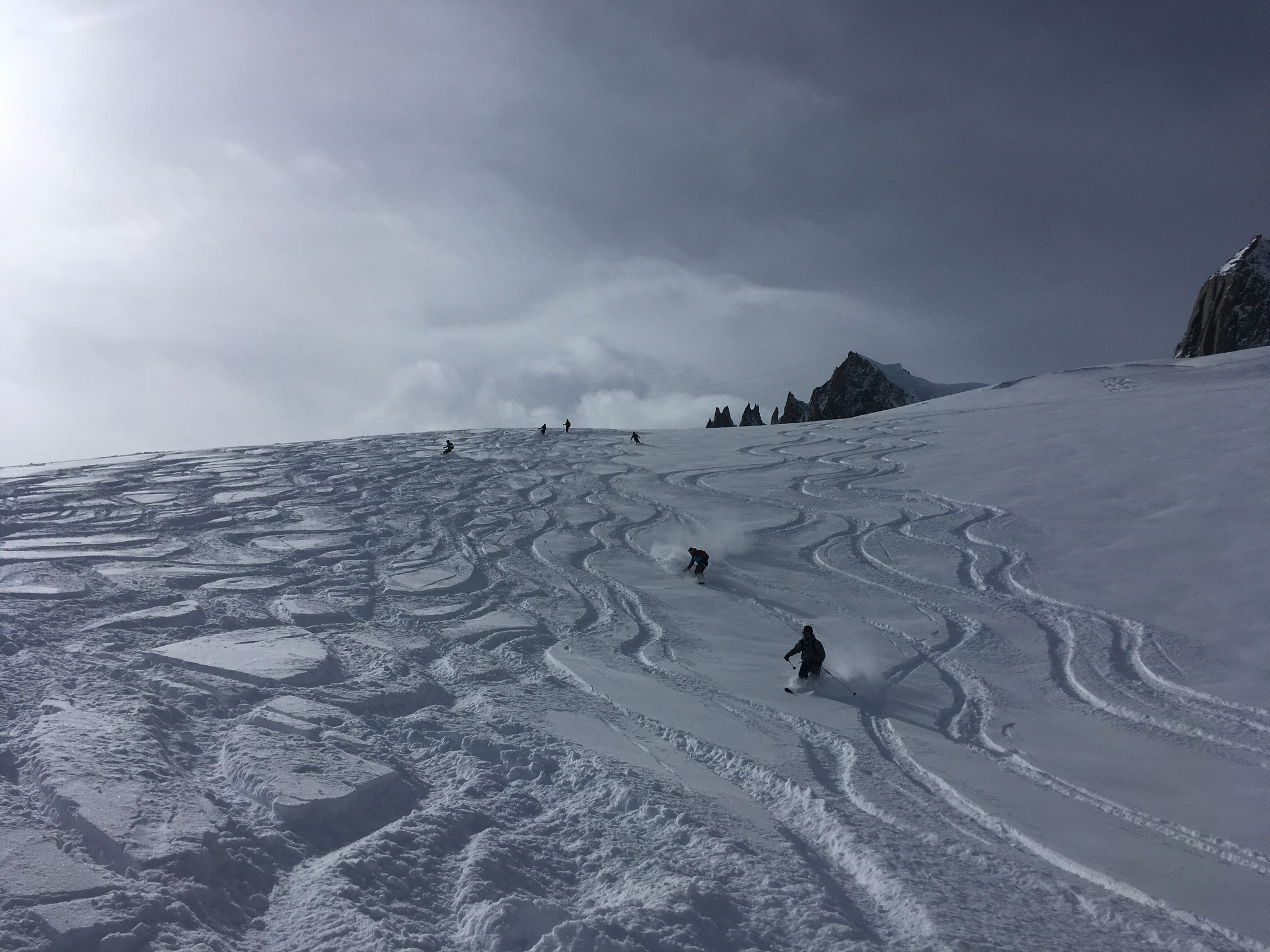 Les pentes du Rognon. Quelle qualité de neige !