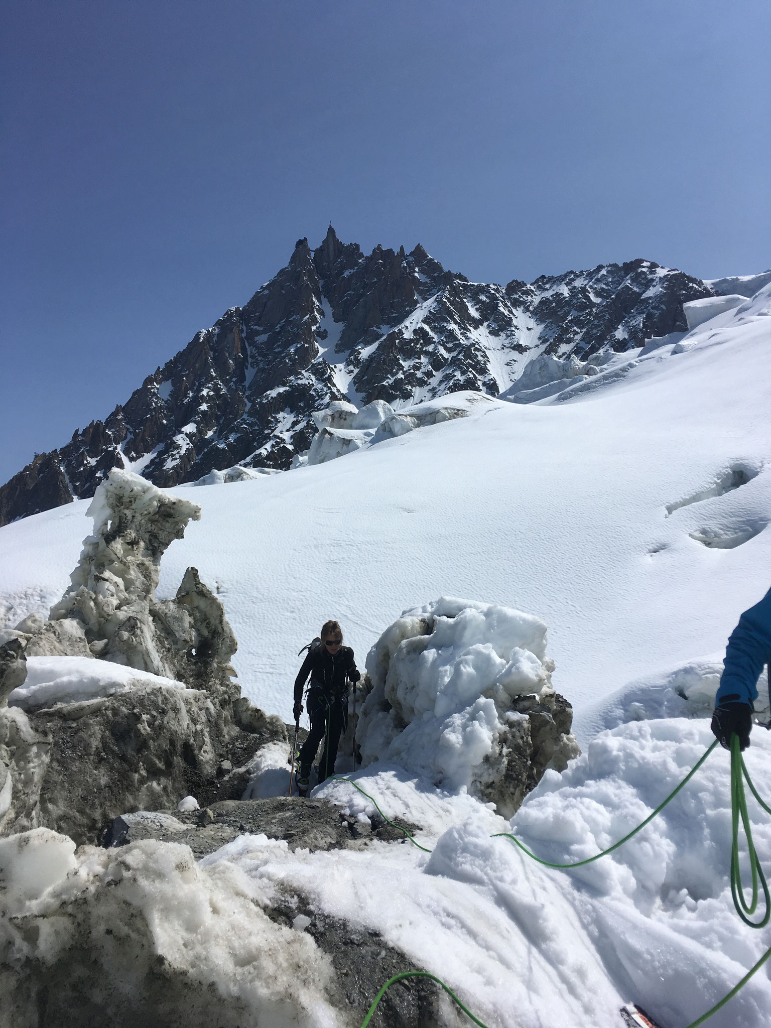 Le fameux passage de la Jonction, toujours délicat