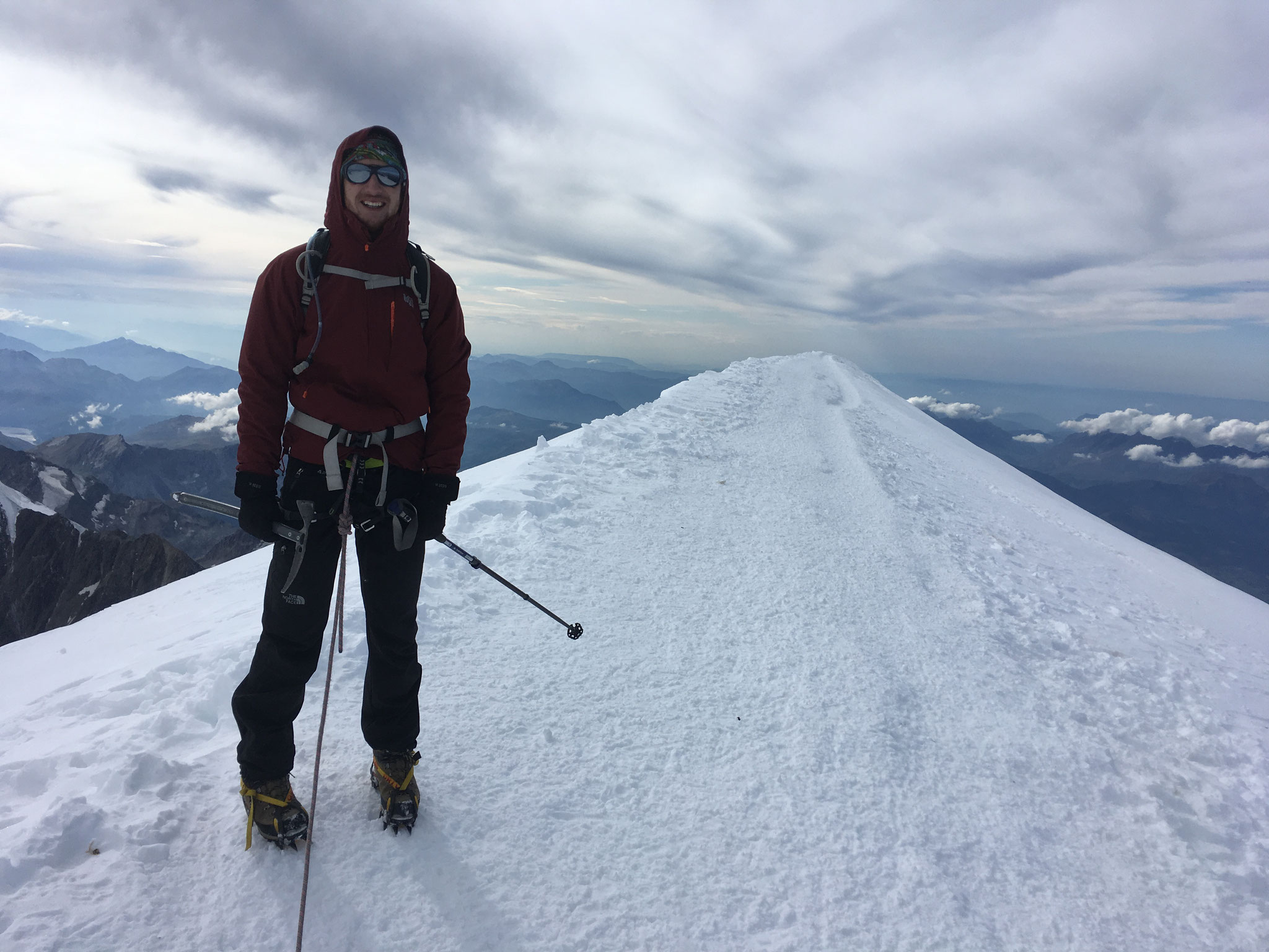 Au sommet, vue coté Arête des Bosses