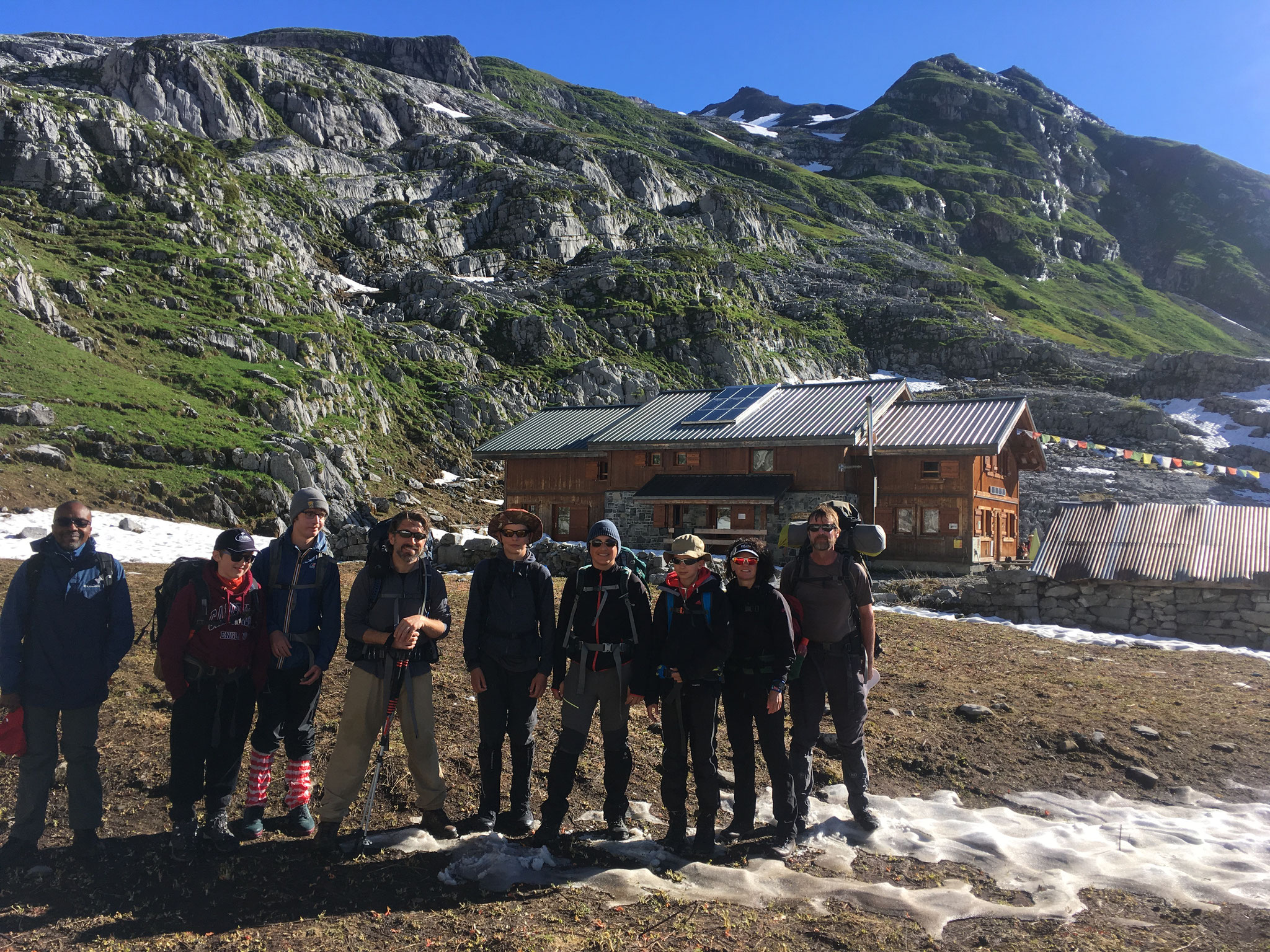 Devant le Refuge de La Vogealle