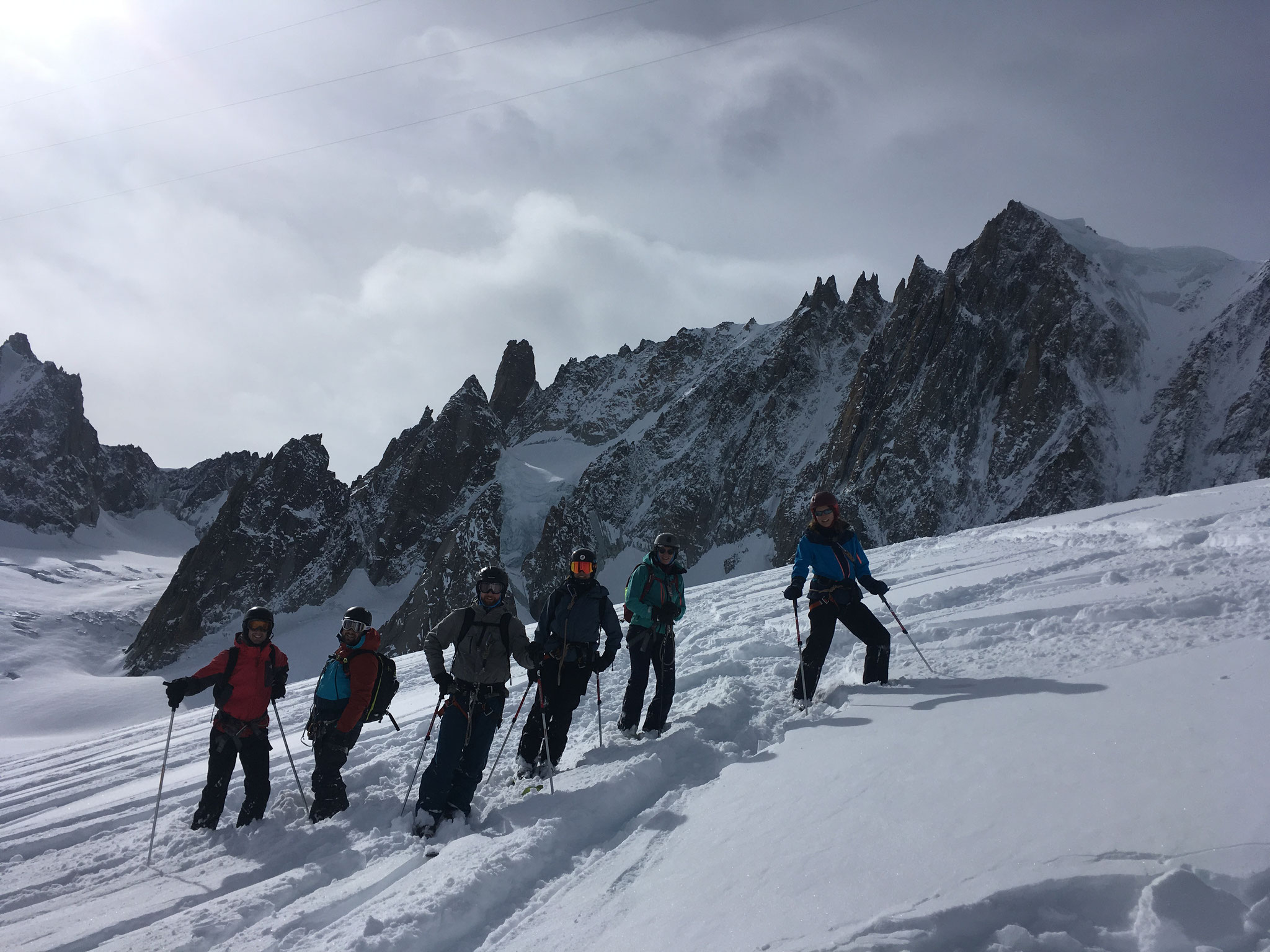 Vue superbe sur Tour Ronde, Grand Cap et Tacul