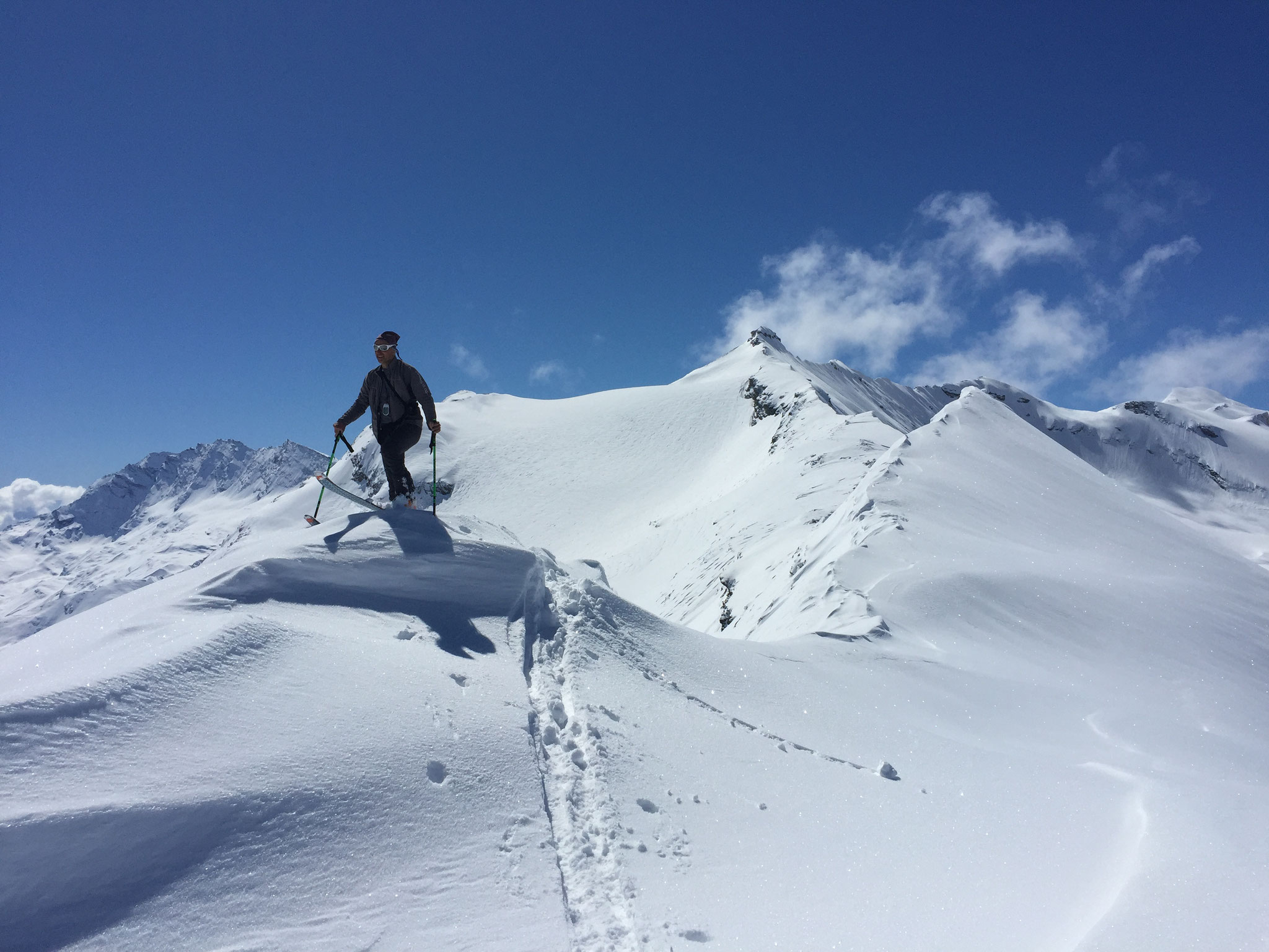 Arrivée sur la corniche du Col Nivoletta