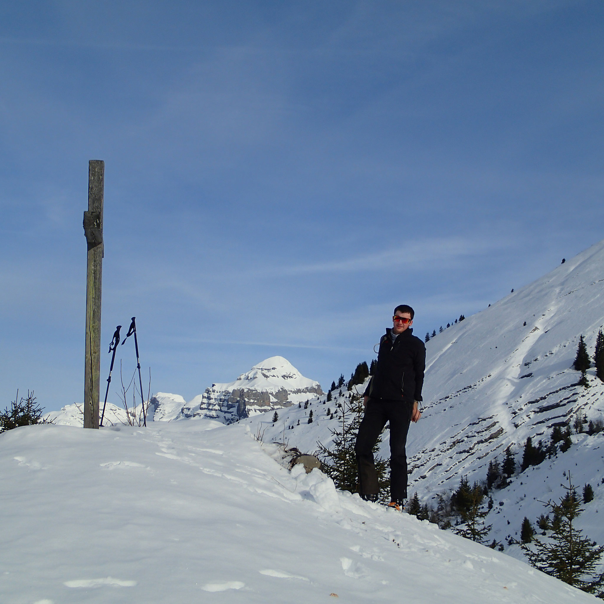 Pause à la Croix du Lampin