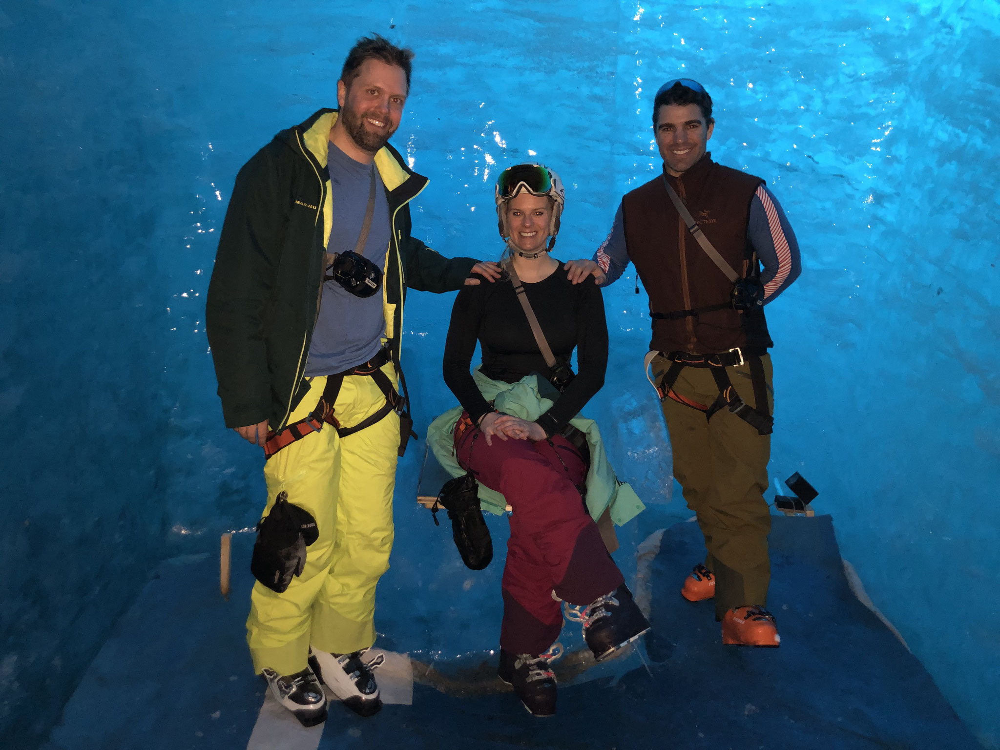 Fin de parcours dans la Grotte de La Mer de Glace