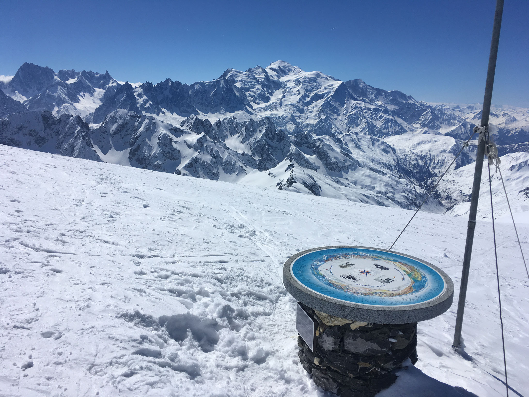 Table d'orientation du Buet et Mont-Blanc. Toujours aussi beau !