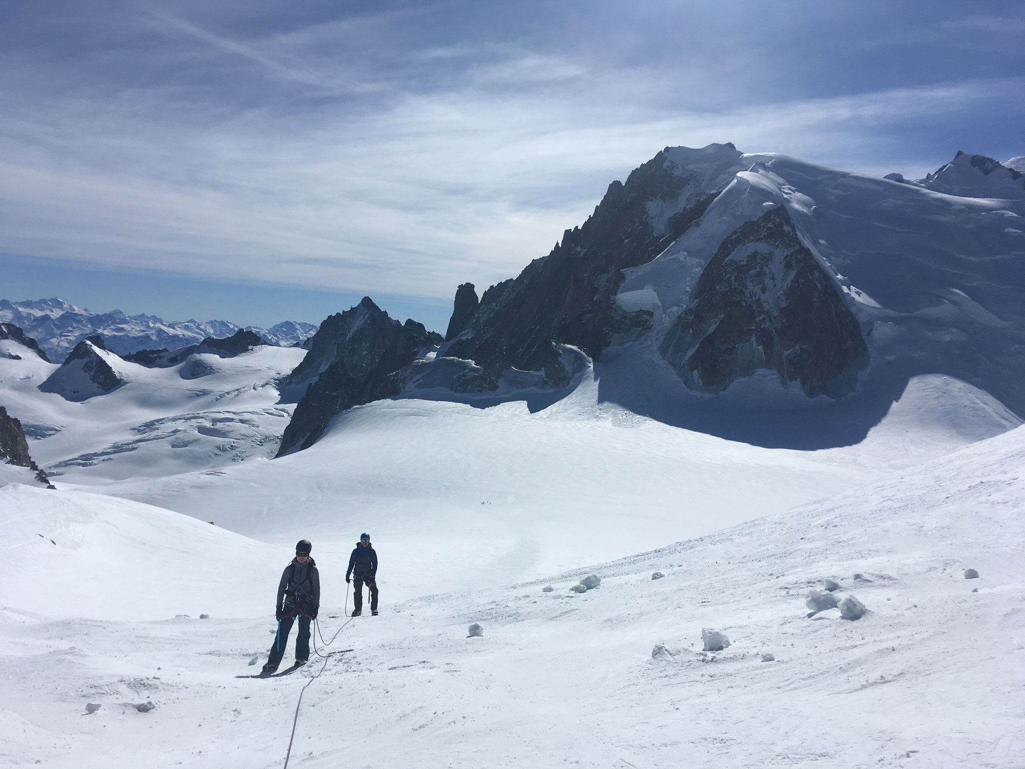 Mariam et Niclas font les globules pour remonter