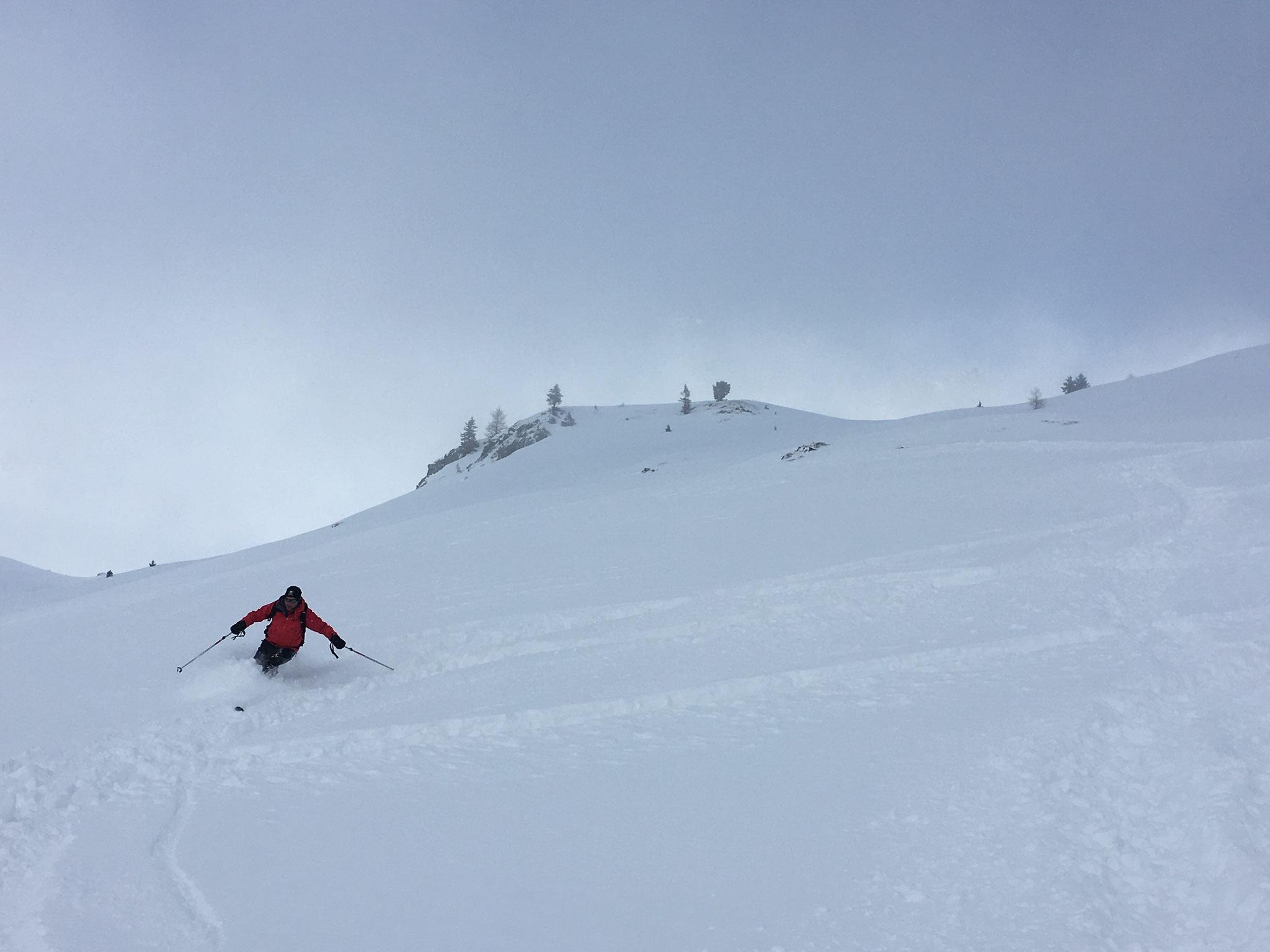 Eric se lâche en neige poudreuse !