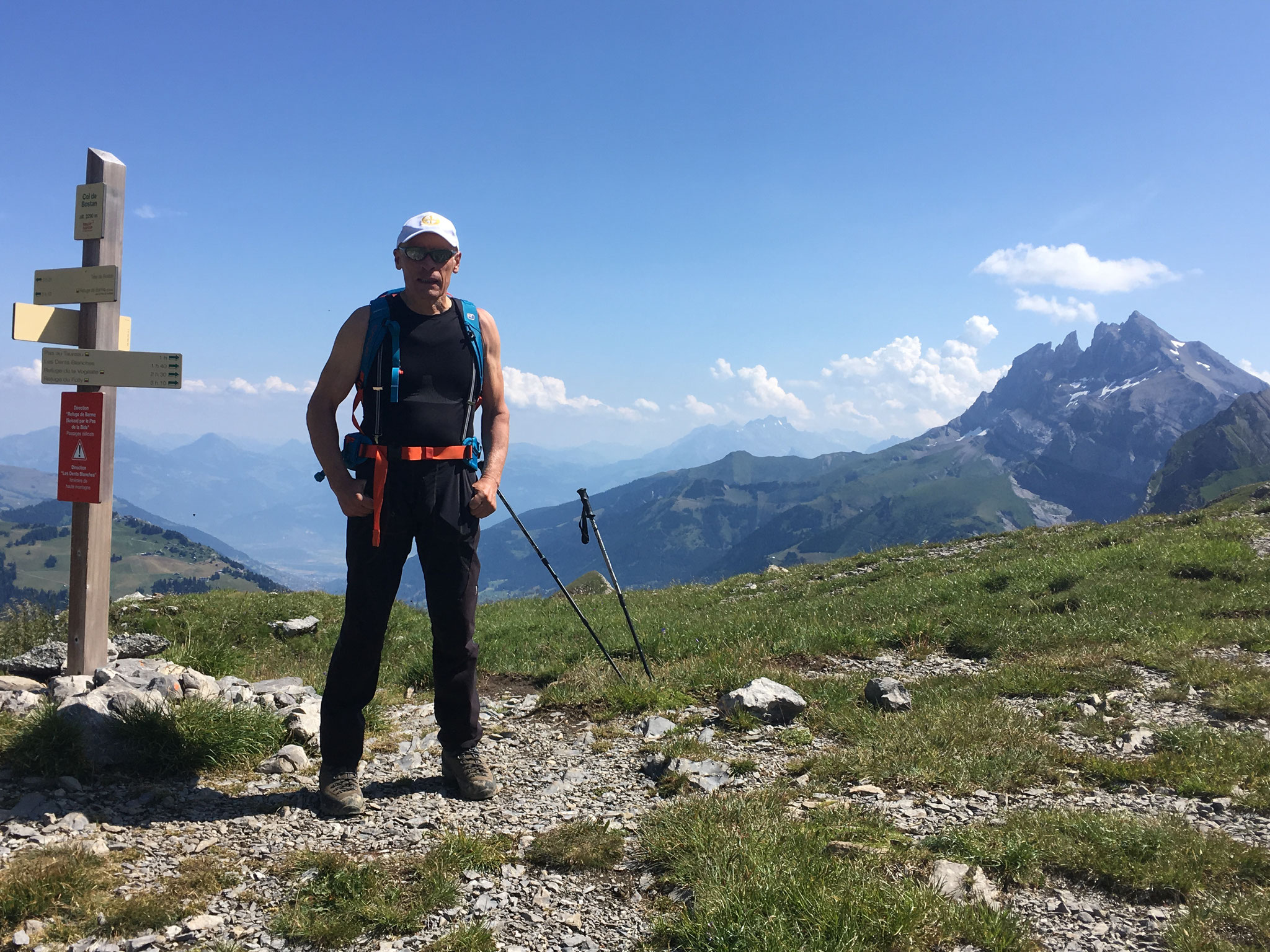 Au Col de Bostan, avec Les Dents du Midi