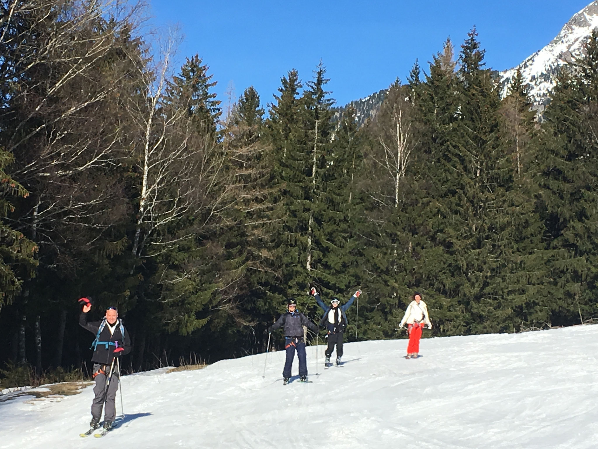 Jonction avec Les Planards, Chamonix