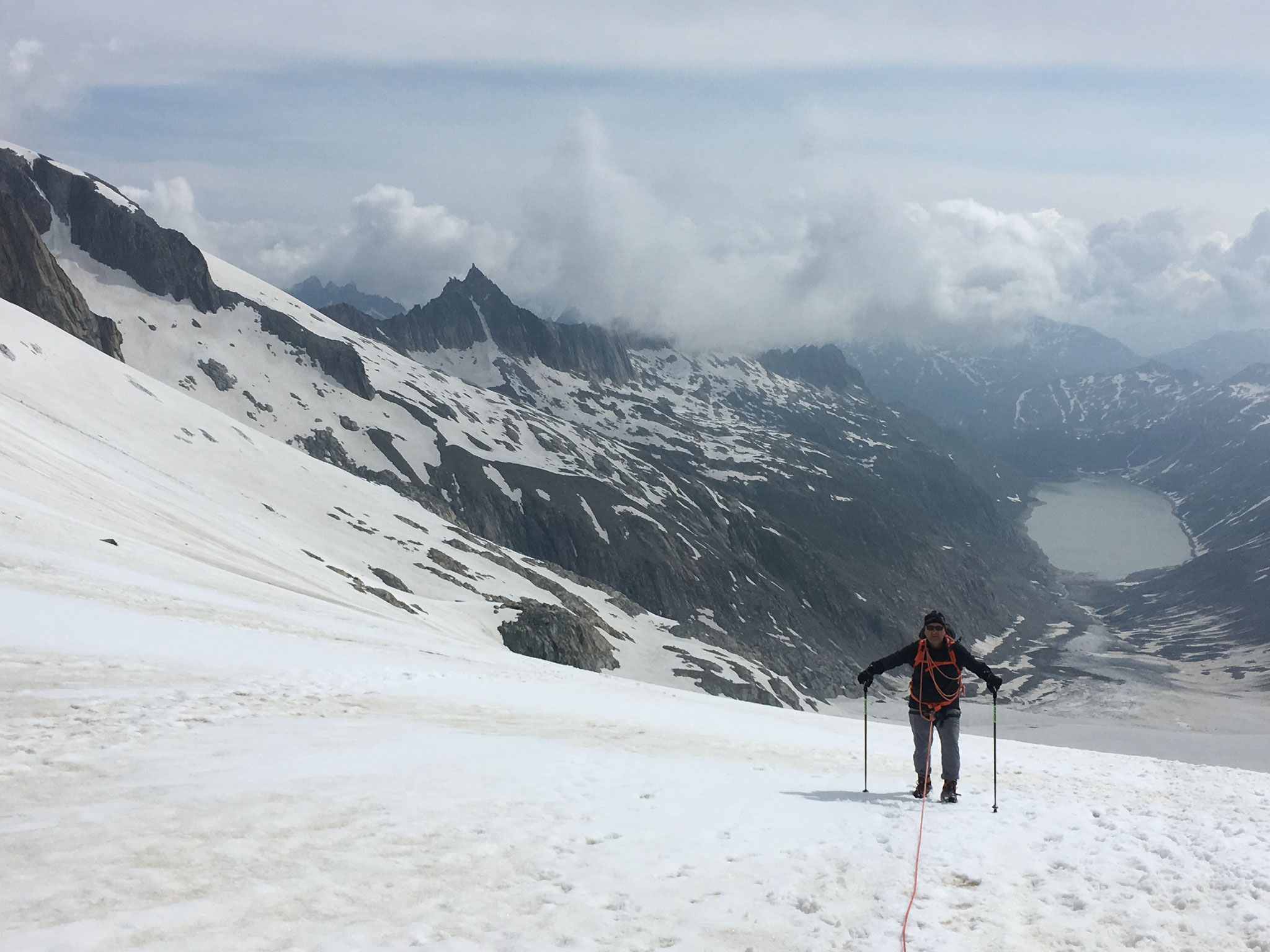 En descendant de l'Oberaarjoch