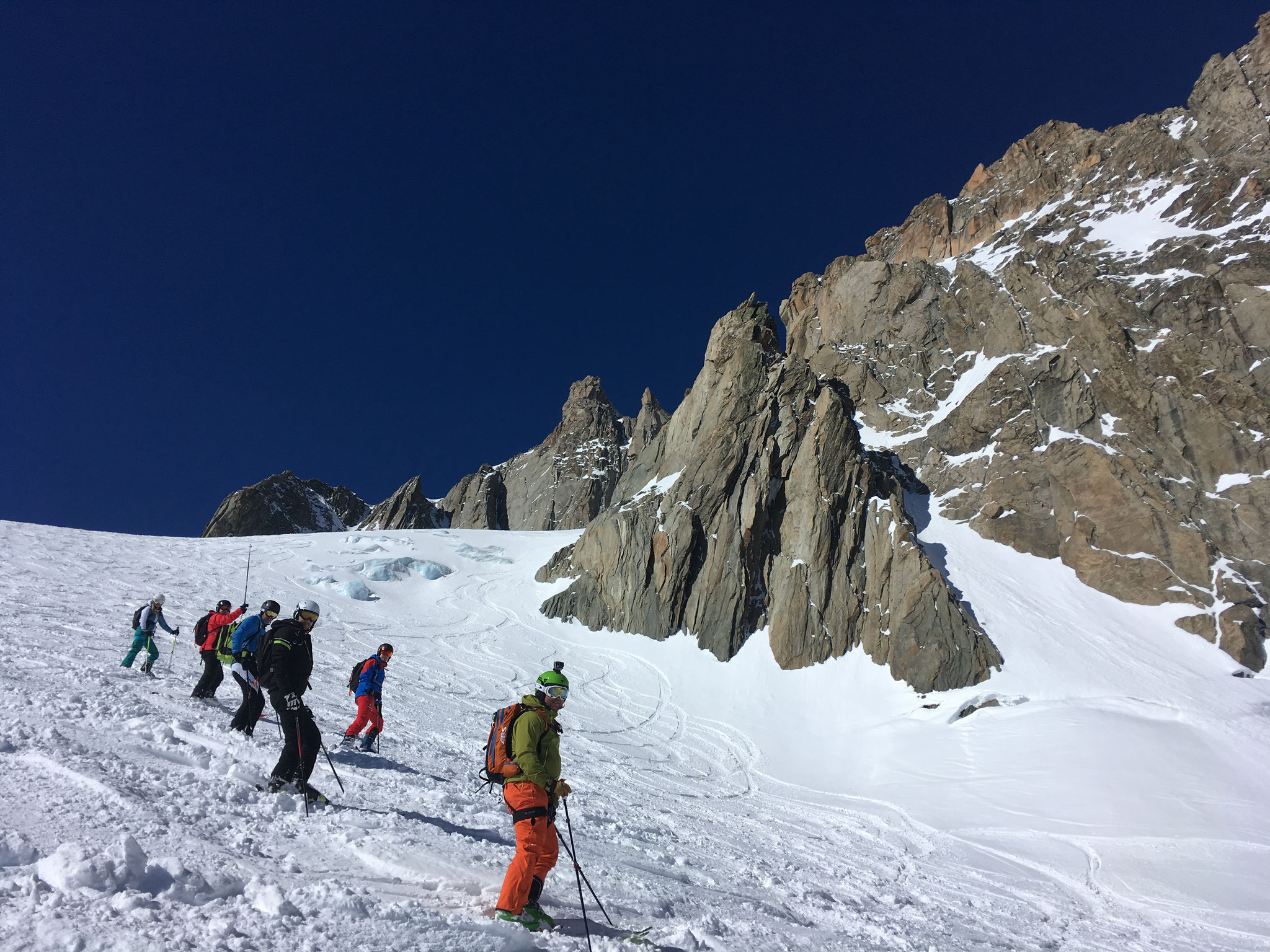 Du bon ski dans les pentes Est du Gros Rognon