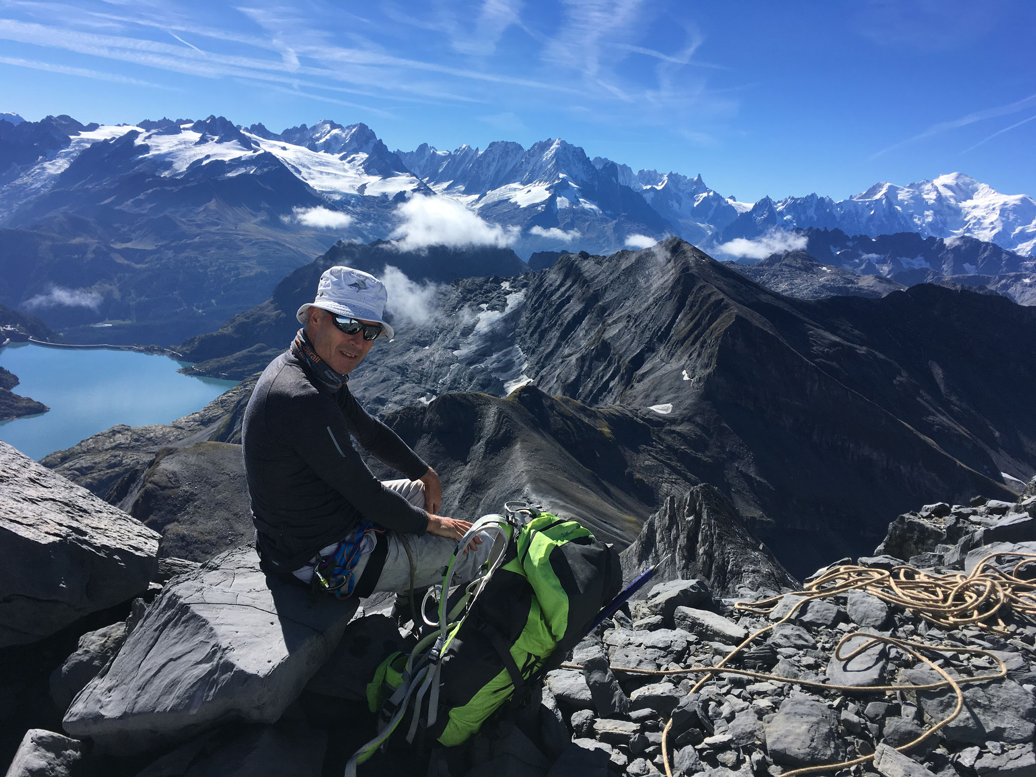 Col des rosses vue sur Emosson et +