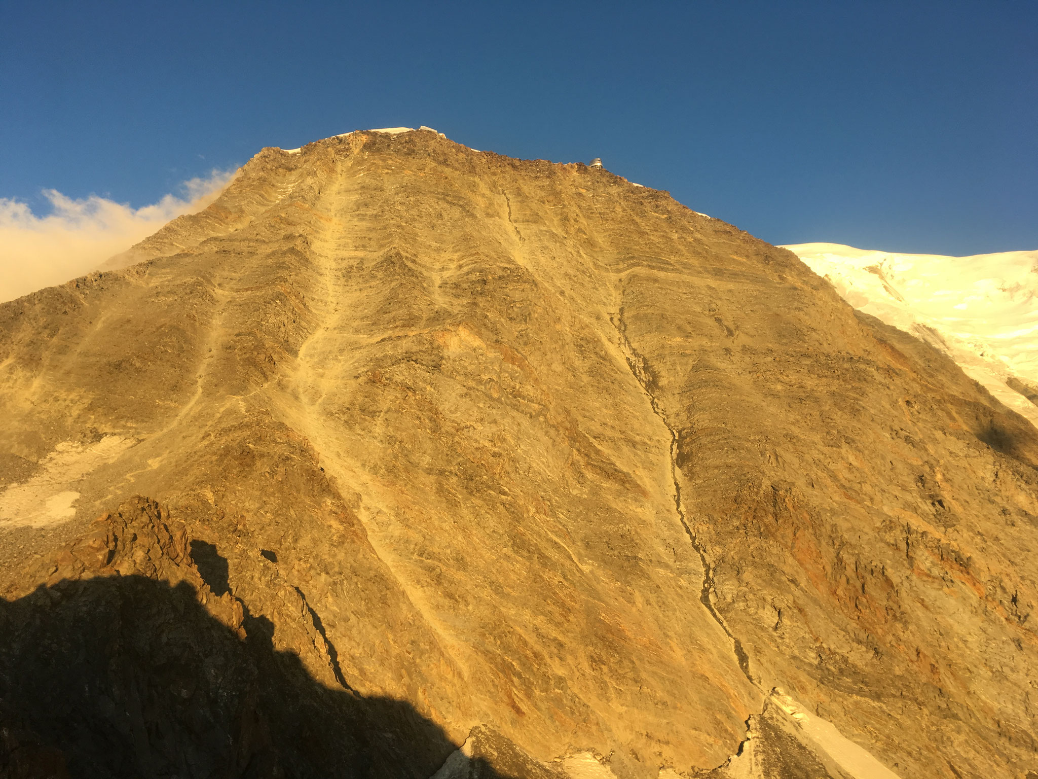 Vue sur le Mur du Gouter