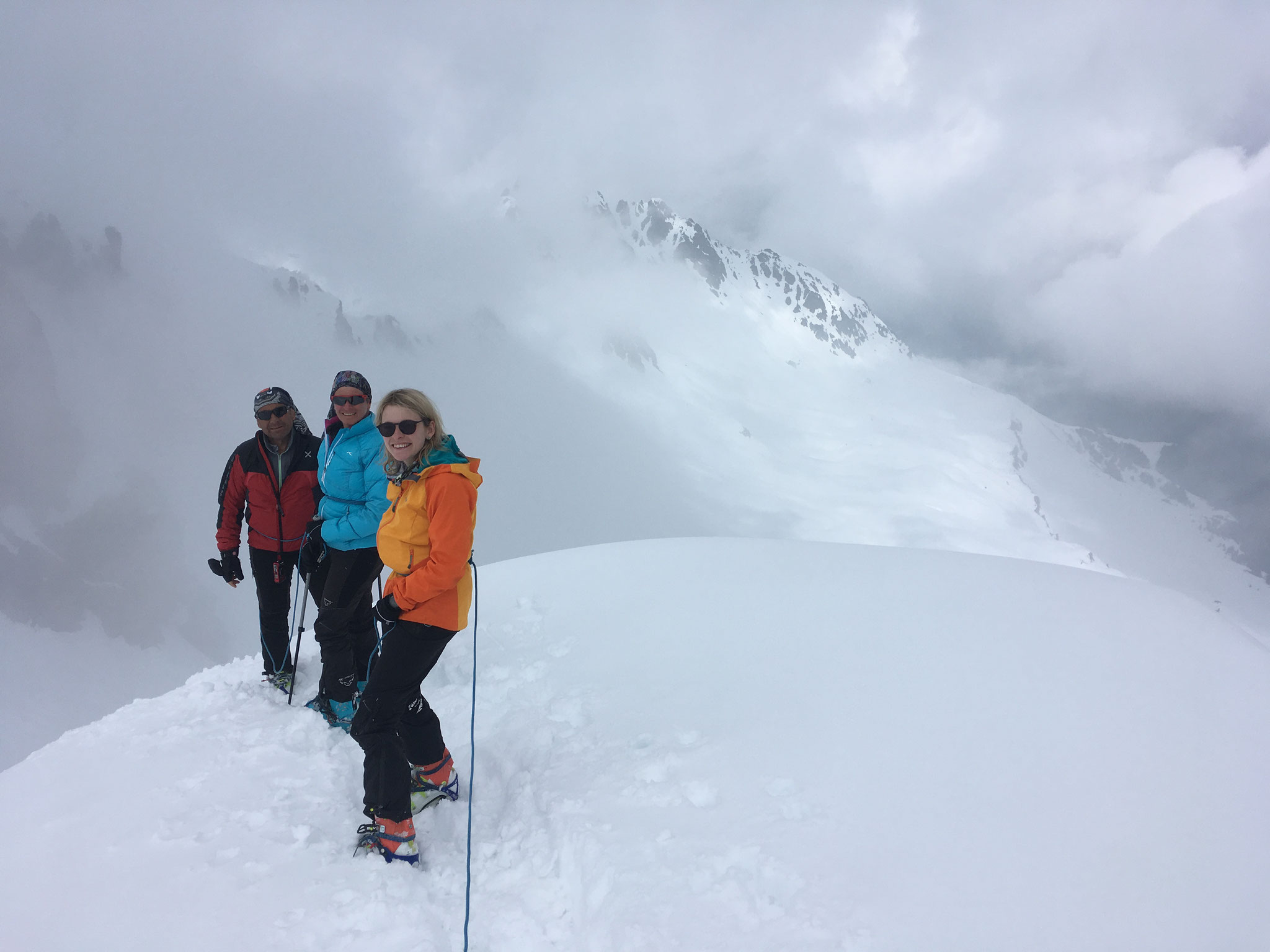 Sur la crête avant de redescendre au Col de La Cicle