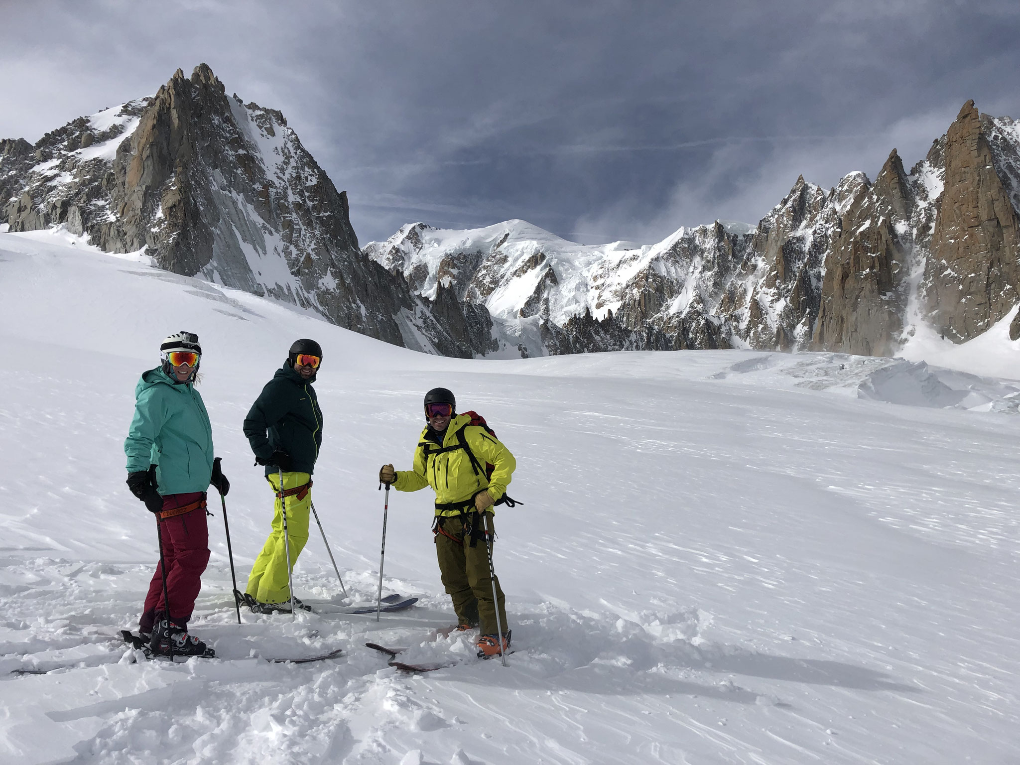 Sur le Glacier du Géant avec Mt-Blanc en fond