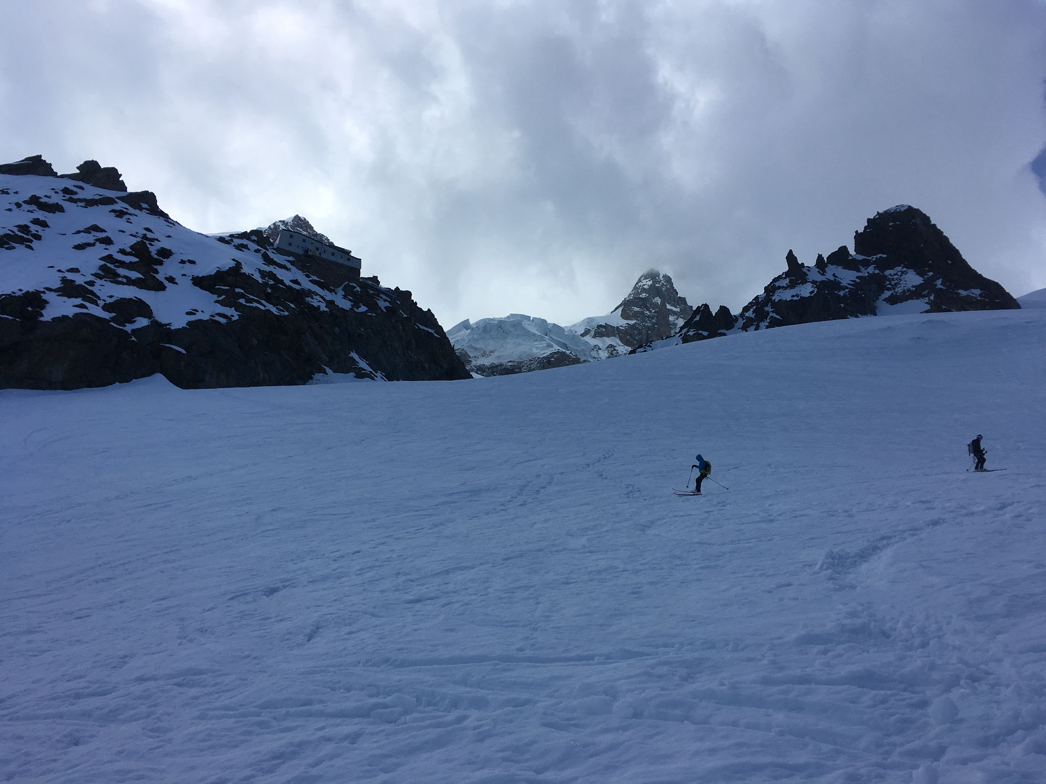 Ski près du Refuge des Grands Mulets