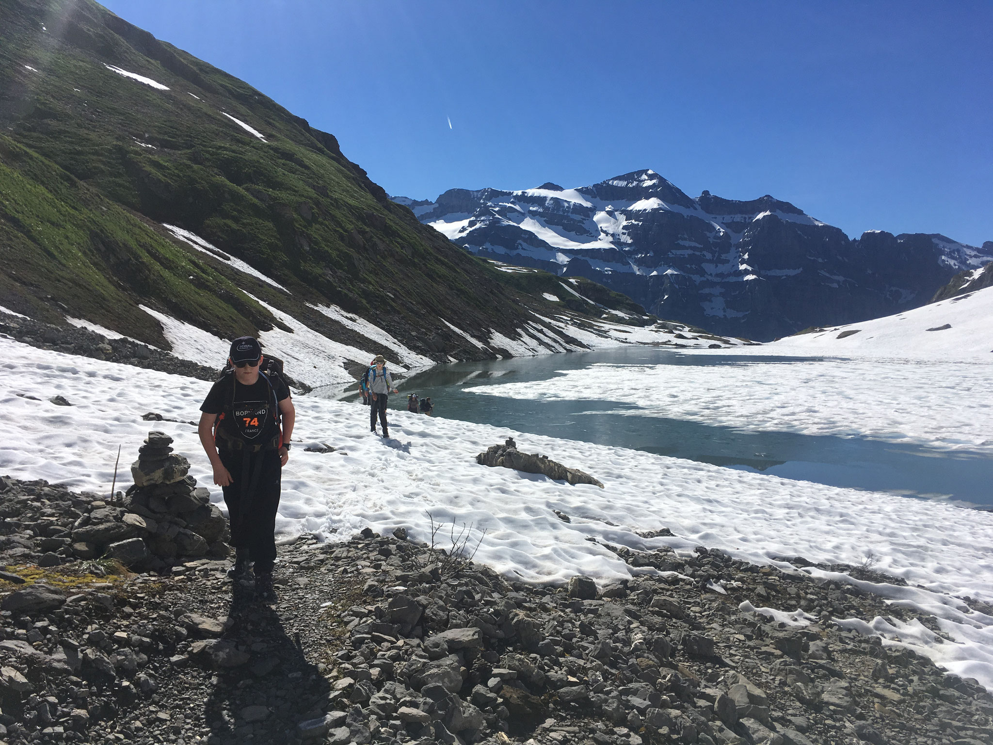 Neige bien présente vers le Lac de La Vogealle