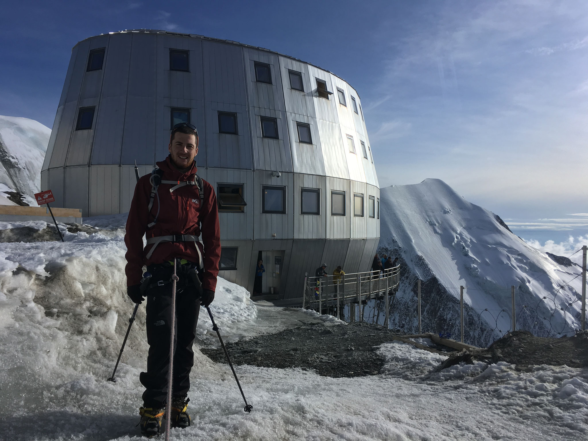 Arrivée au Refuge. Bravo Mathieu !