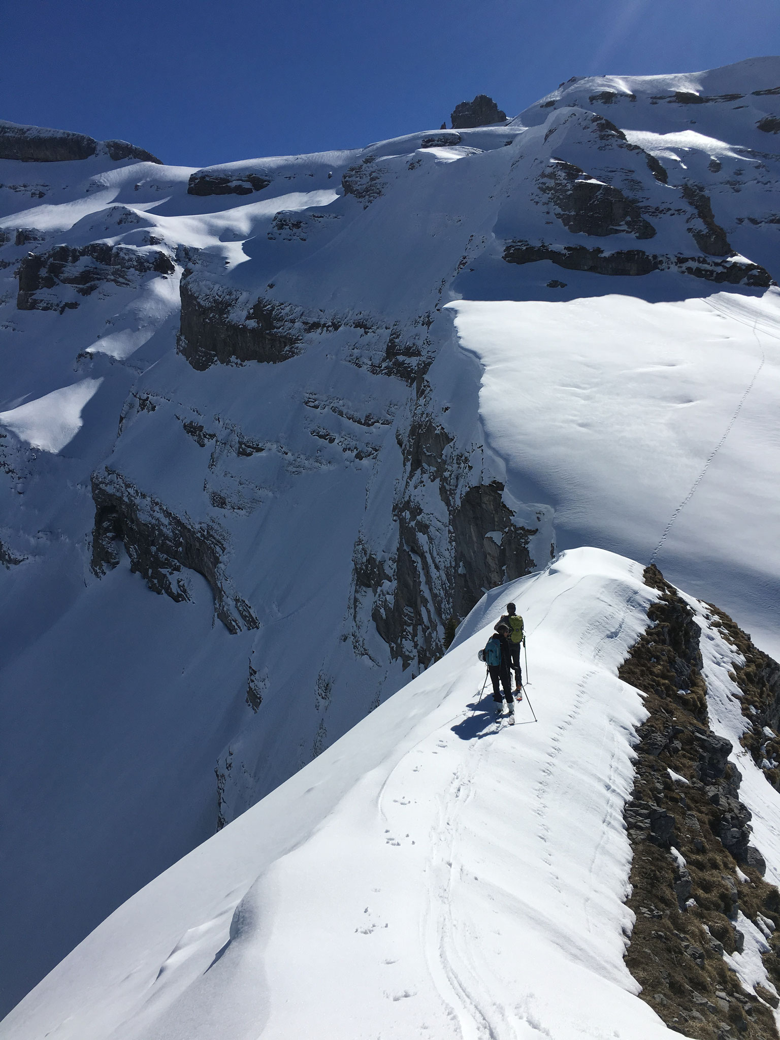 Arête finale de la Tête du Chatelet. Aérien !