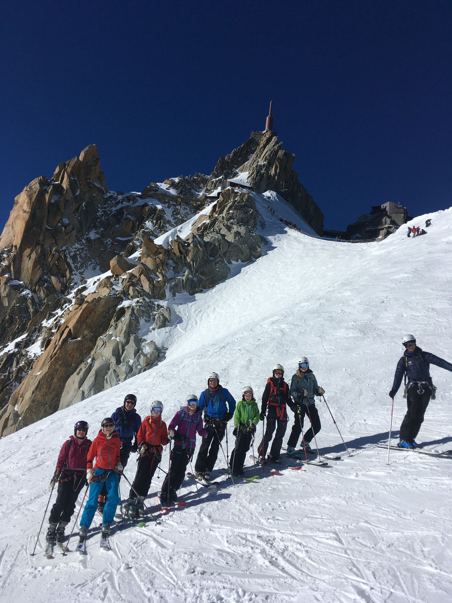 Le team au départ avec Laurent