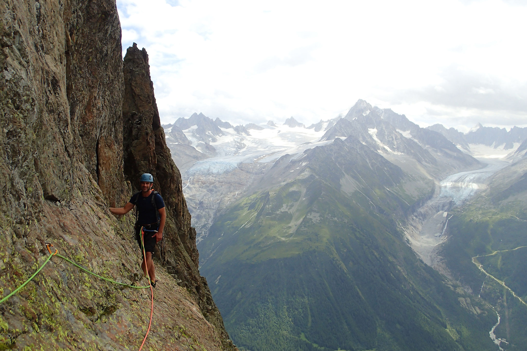 La traversée L7, avec vue sur les glaciers,Tour et 'Argentière