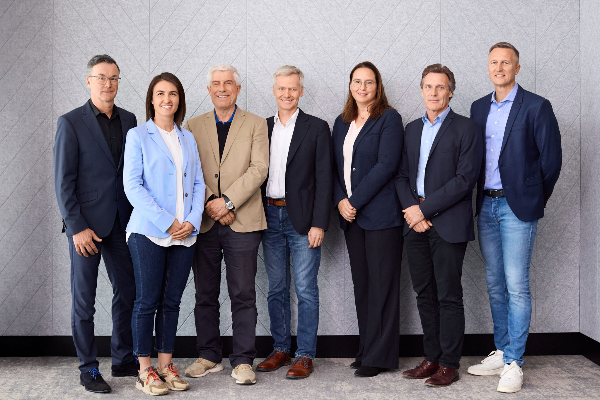 v.l.n.r. Claus Fleischer, Annalena Horsch, Bernhard Lange, Guido Müller, Britta Sieper, Volker Thiemann und Oliver Venohr (Büchel GmbH & Co. Fahrzeugteilefabrik KG) Bildnachweis: ZIV – Die Fahrradindustrie | julia-laatsch.de