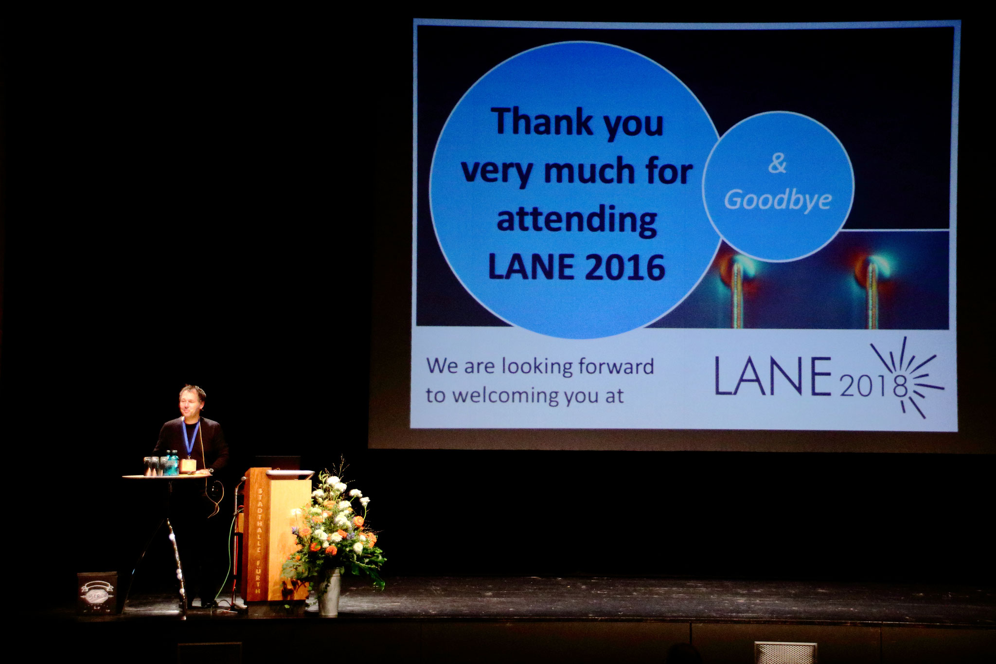 See you at LANE 2018! – Prof. Michael Schmidt says goodbye to the participants of LANE 2016