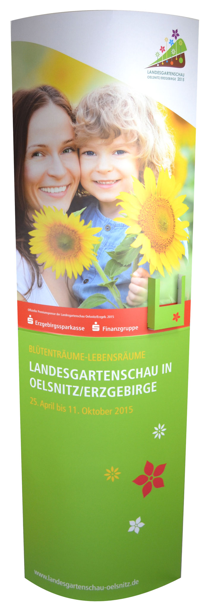 Ellipse mit Dispenser "Landesgartenschau"