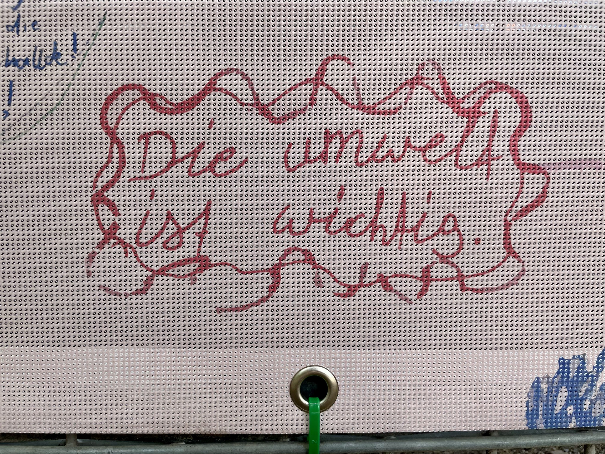 Ausschnitt aus dem Banner auf dem Genovevahof