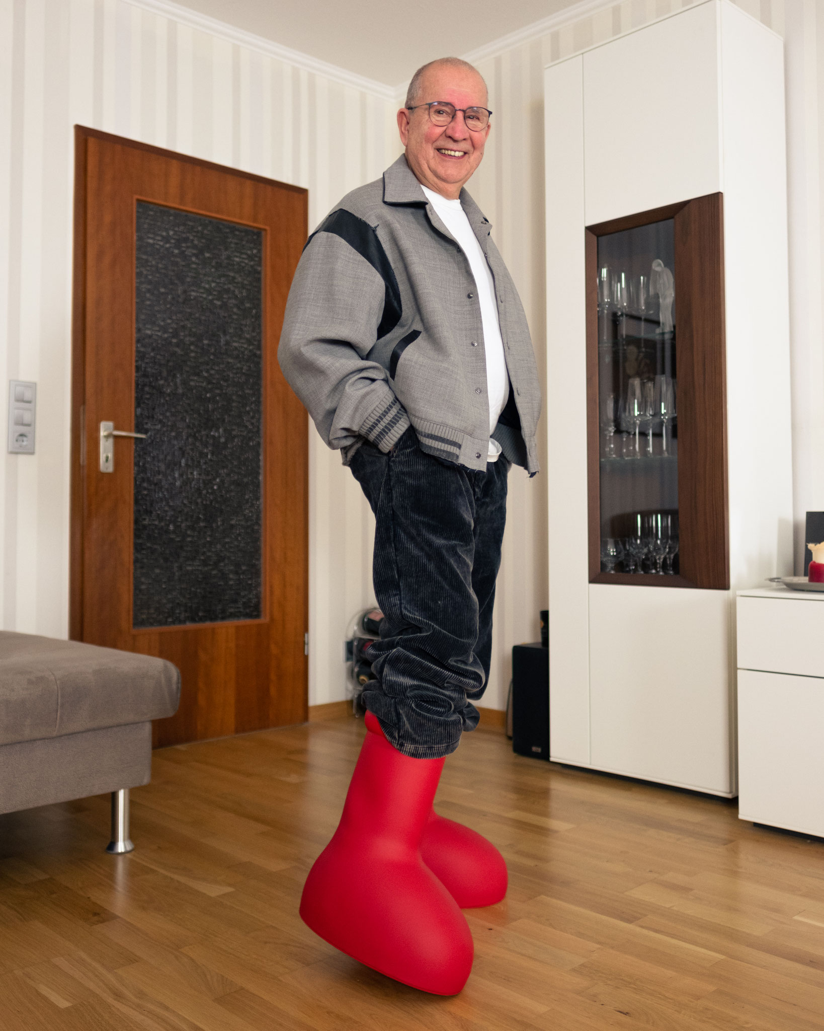 Styling the BIG RED BOOT by MSCHF jaadiee