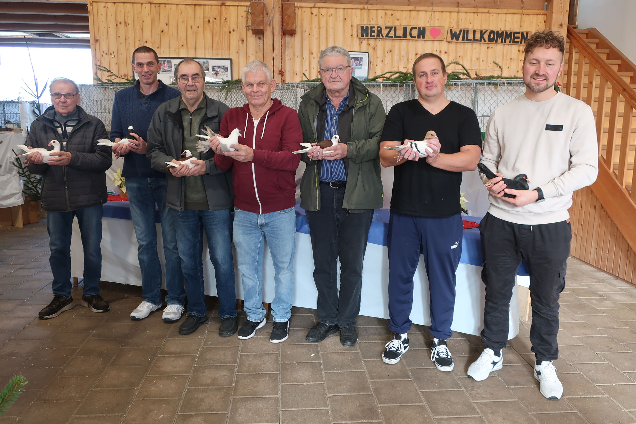 Züchter der Champion-Tauben