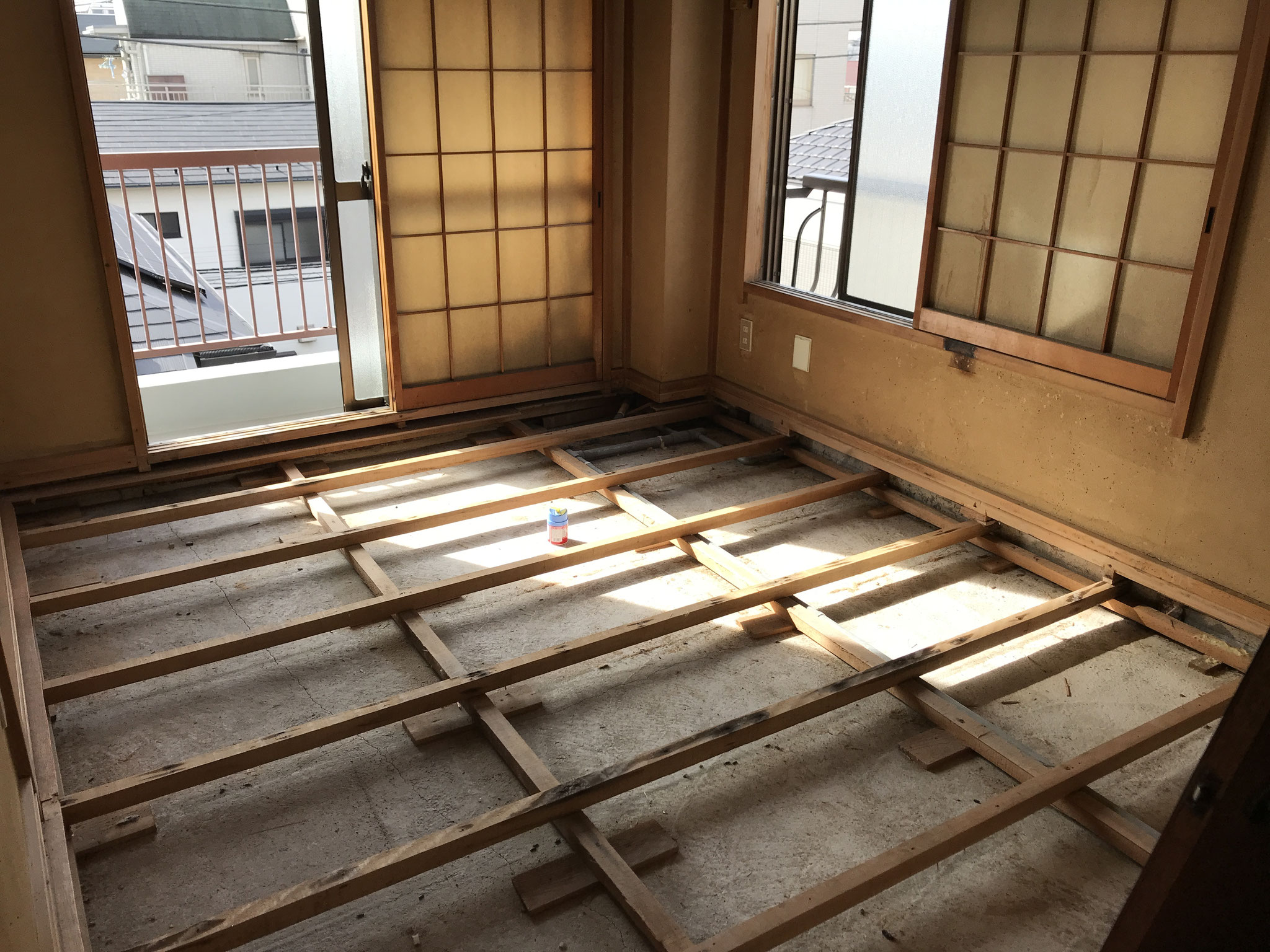 施工中　居室B①