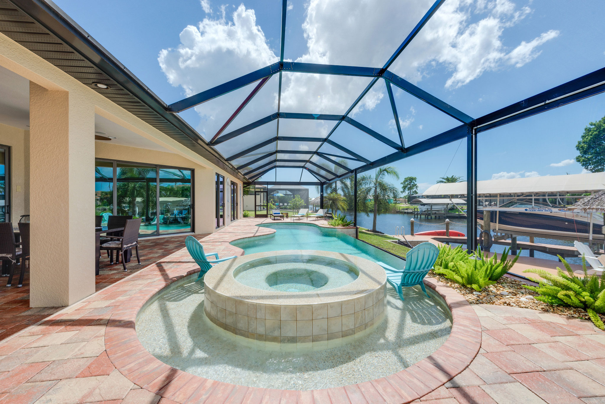 Pool & Spa Ferienhaus Cape Coral Florida - Villa Coral Laguna