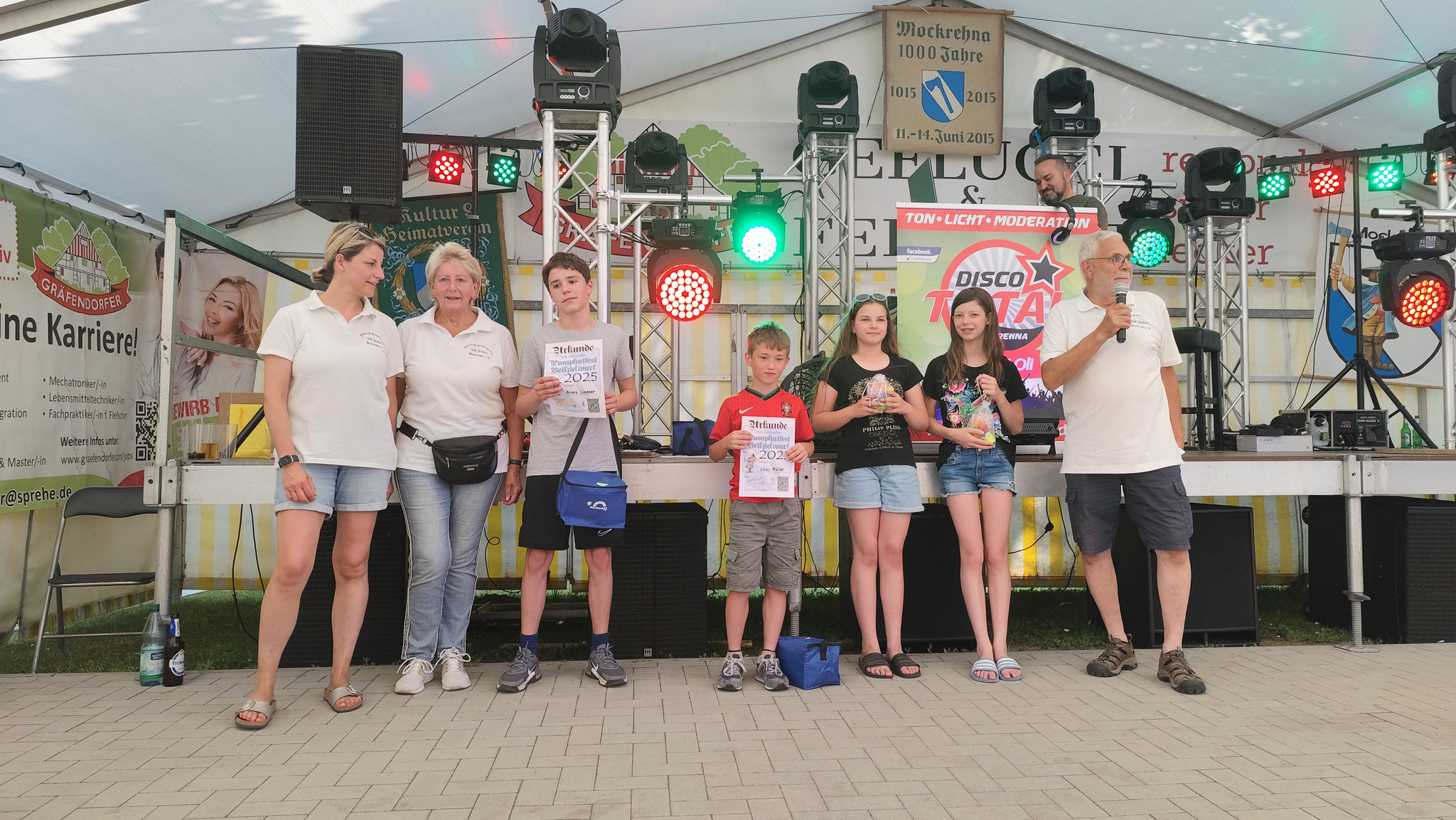 Unsere Platzierten im freien Werfen der Kinder
