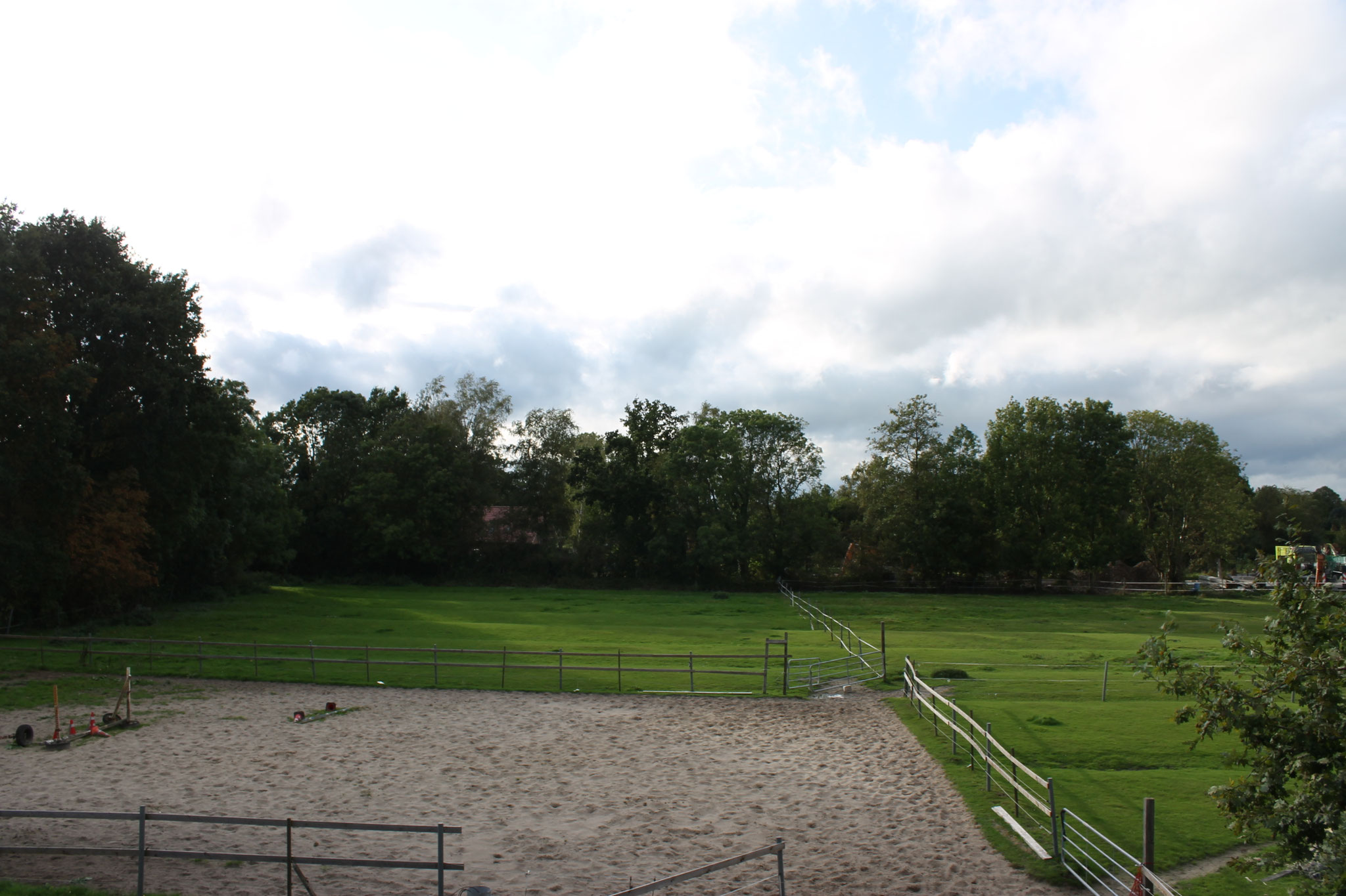 Ausblick auf die Weide von der OG-Wohnung